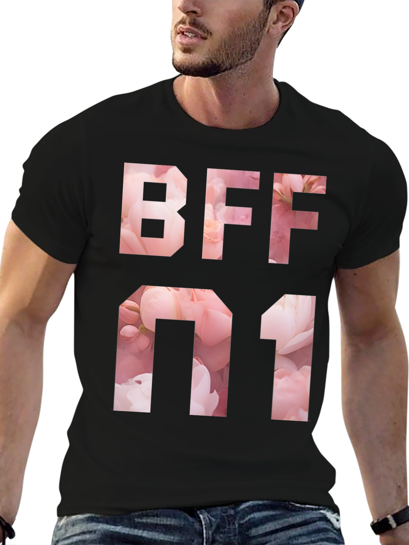 BFF Number One Floral T-Shirt