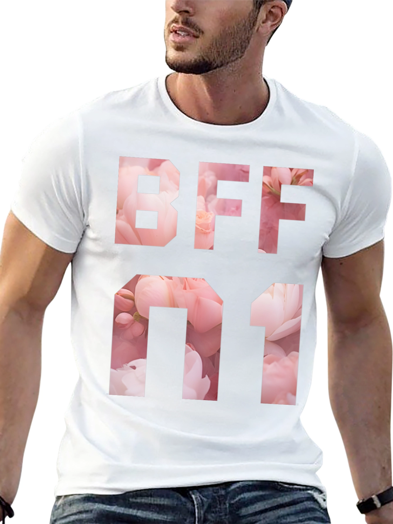 BFF Number One Floral T-Shirt