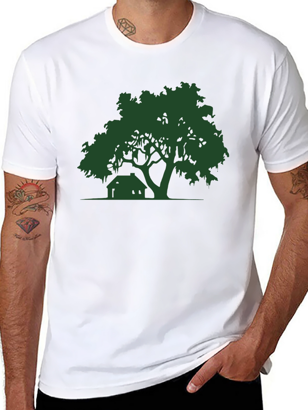 Nature Silhouette Black T-Shirt