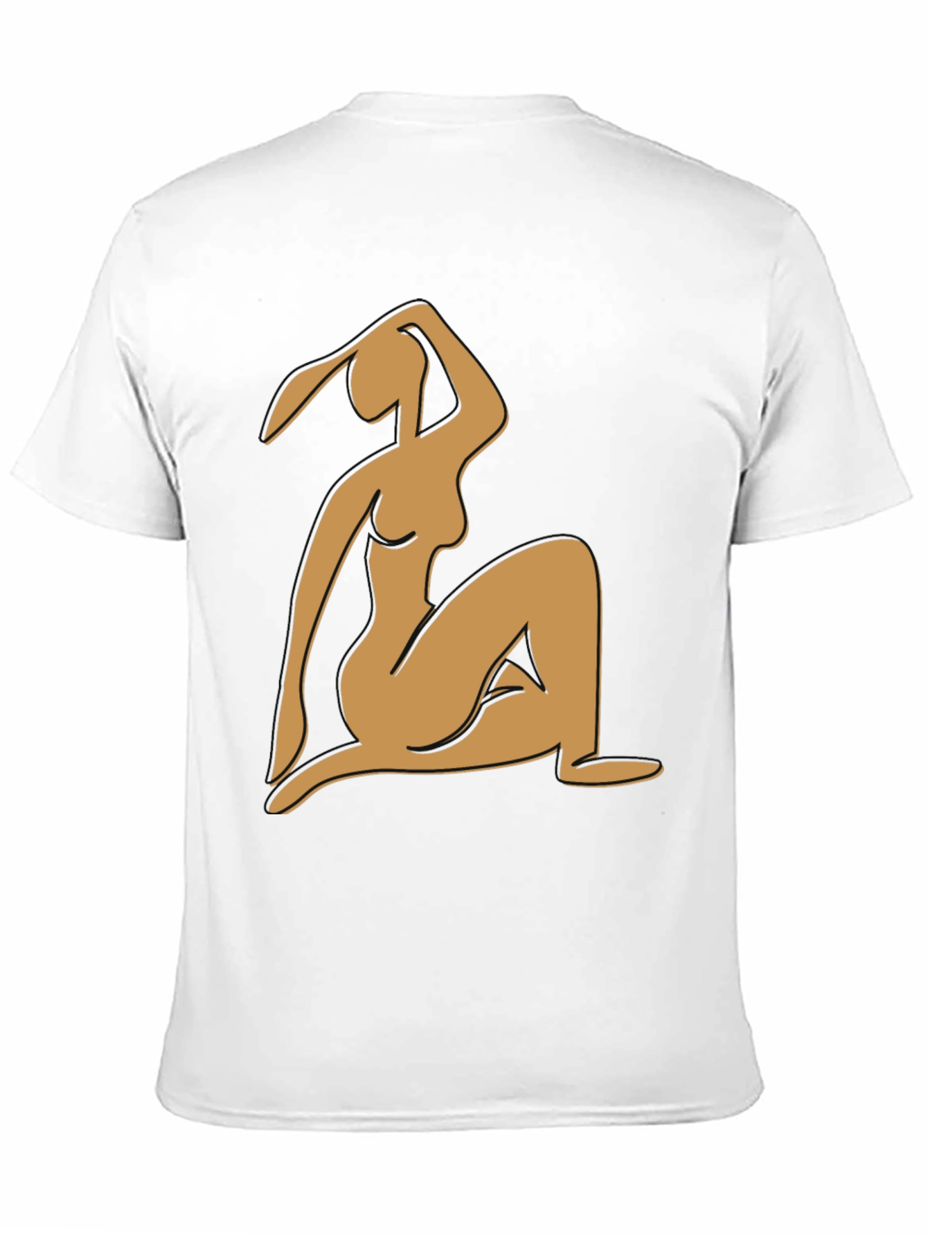 Abstract Woman Graphic Tee - Modern Art Shirt
