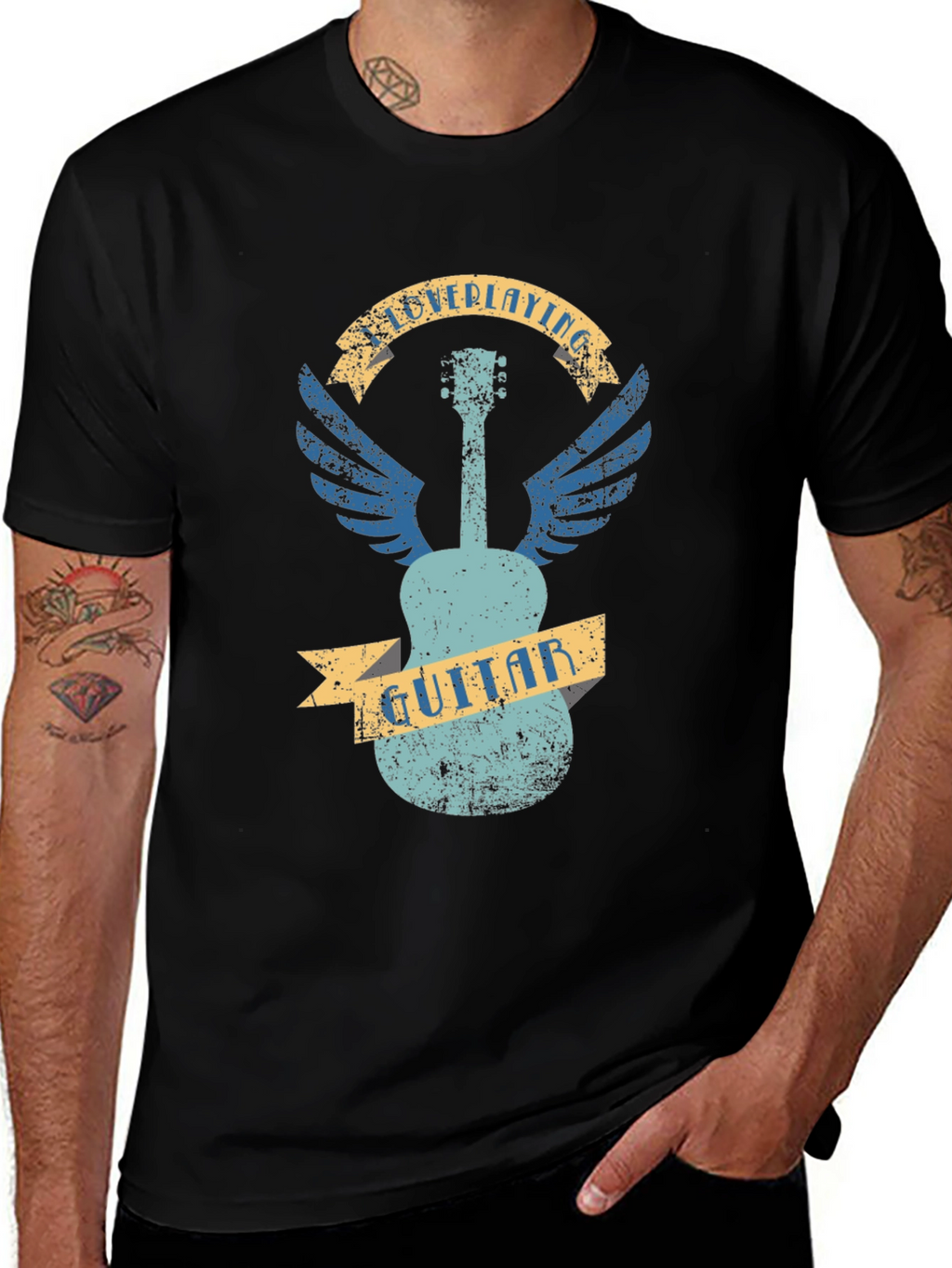 Guitar Wings Graphic T-Shirt