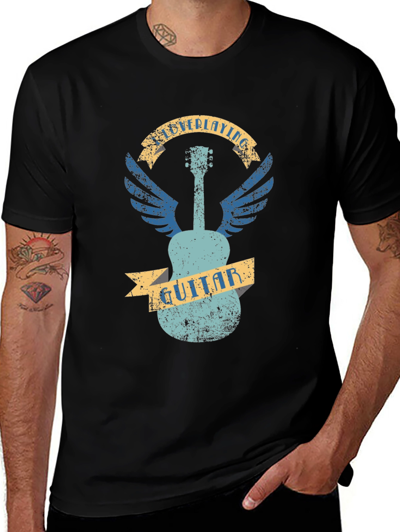 Guitar Wings Graphic T-Shirt