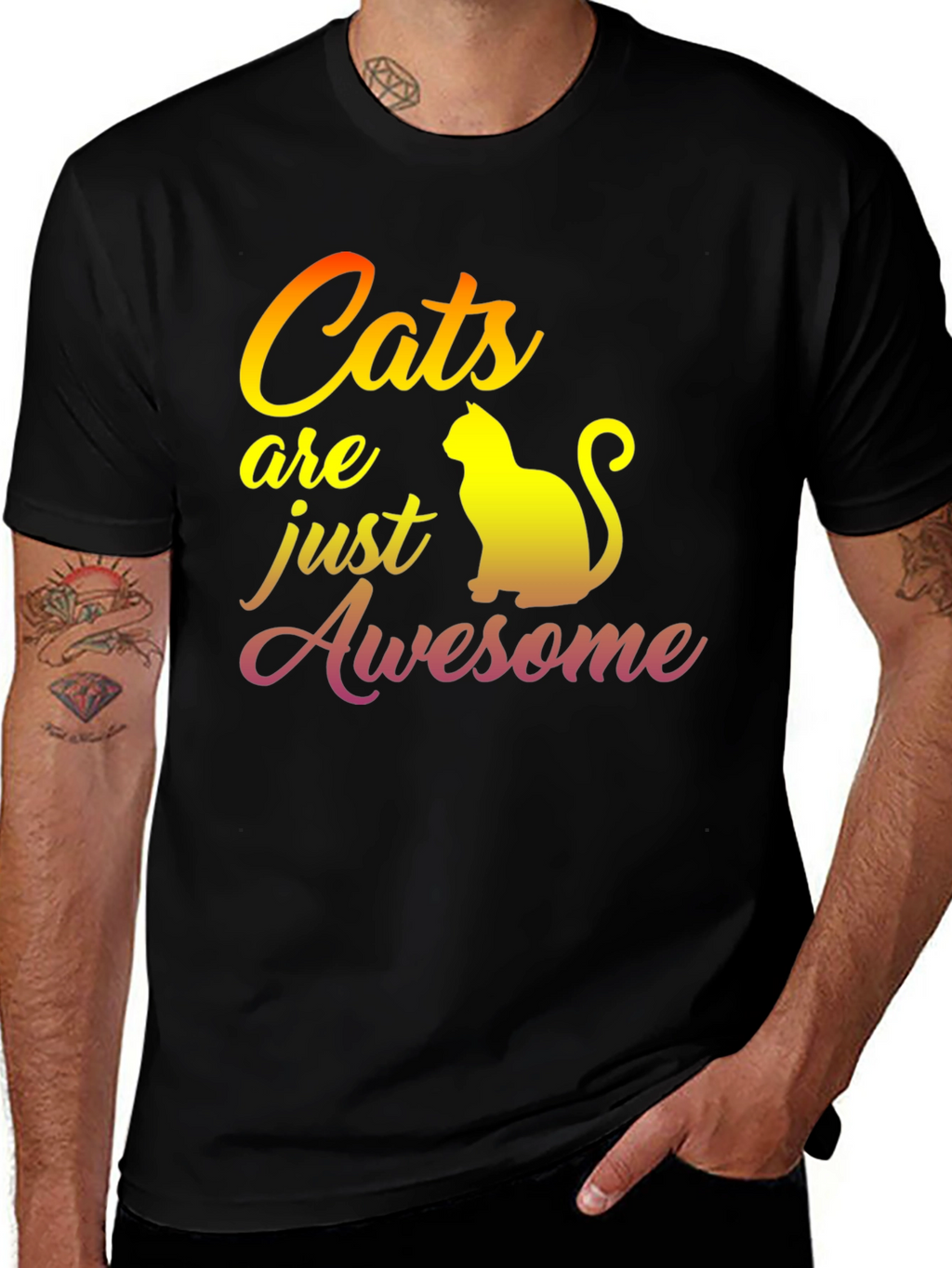 Cats Are Awesome Graphic T-Shirt