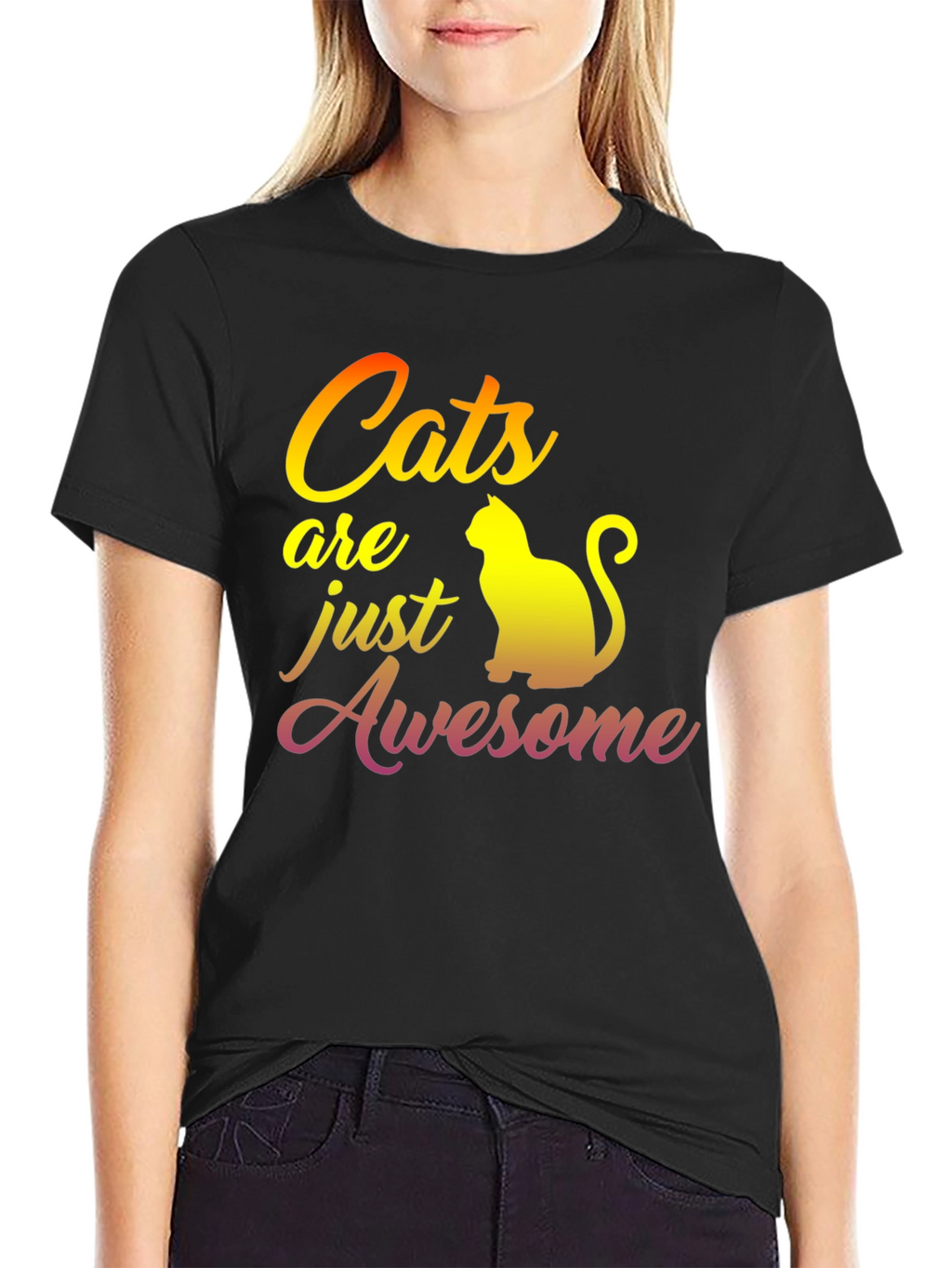 Cats Are Awesome Graphic T-Shirt