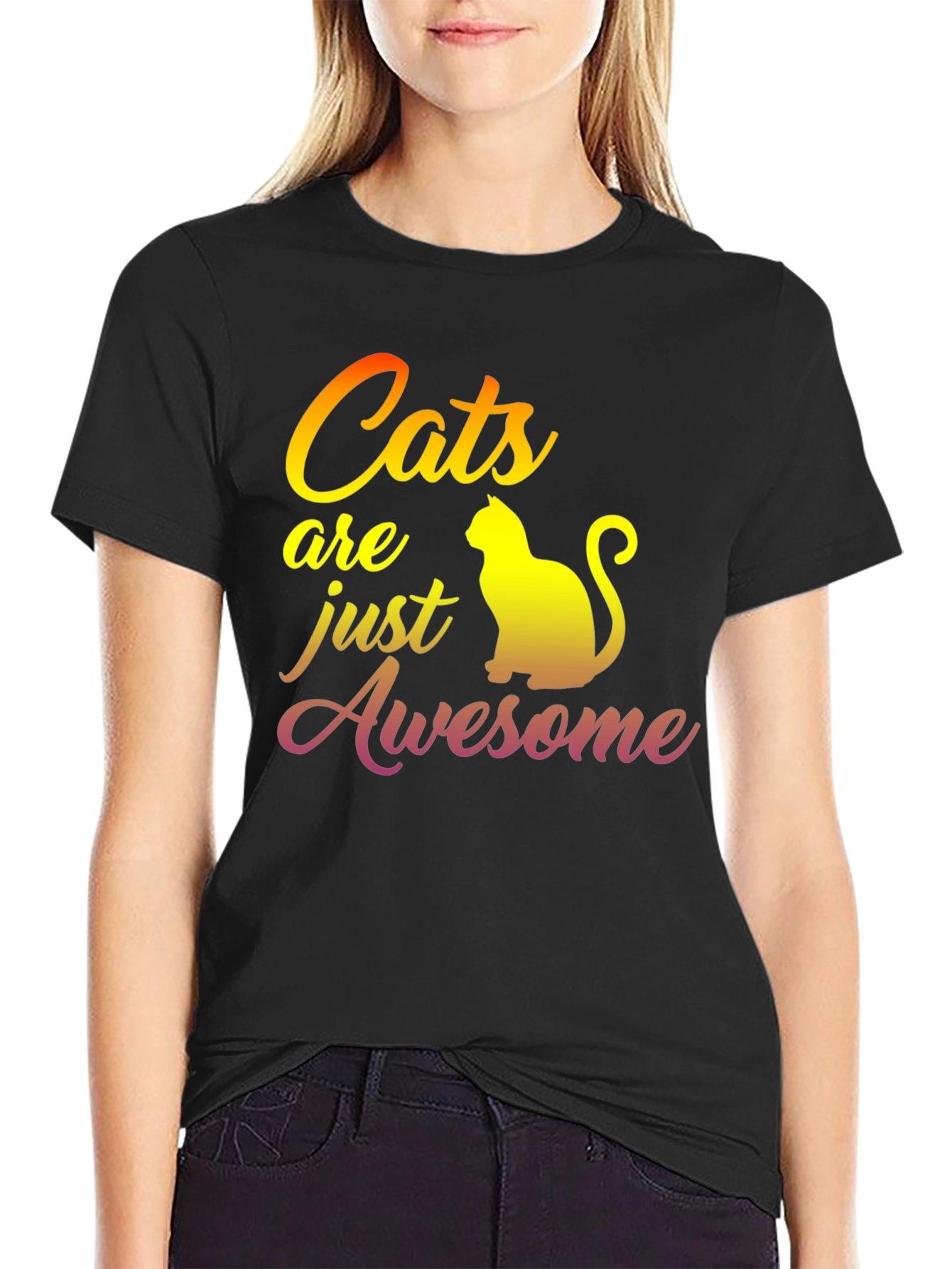 Cats Are Awesome Graphic T-Shirt