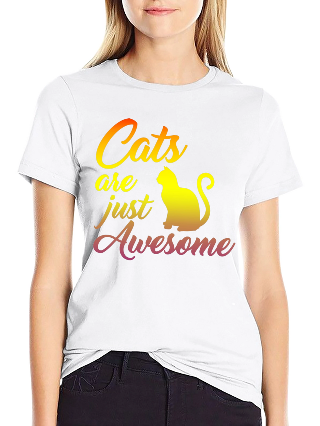 Cats Are Awesome Graphic T-Shirt