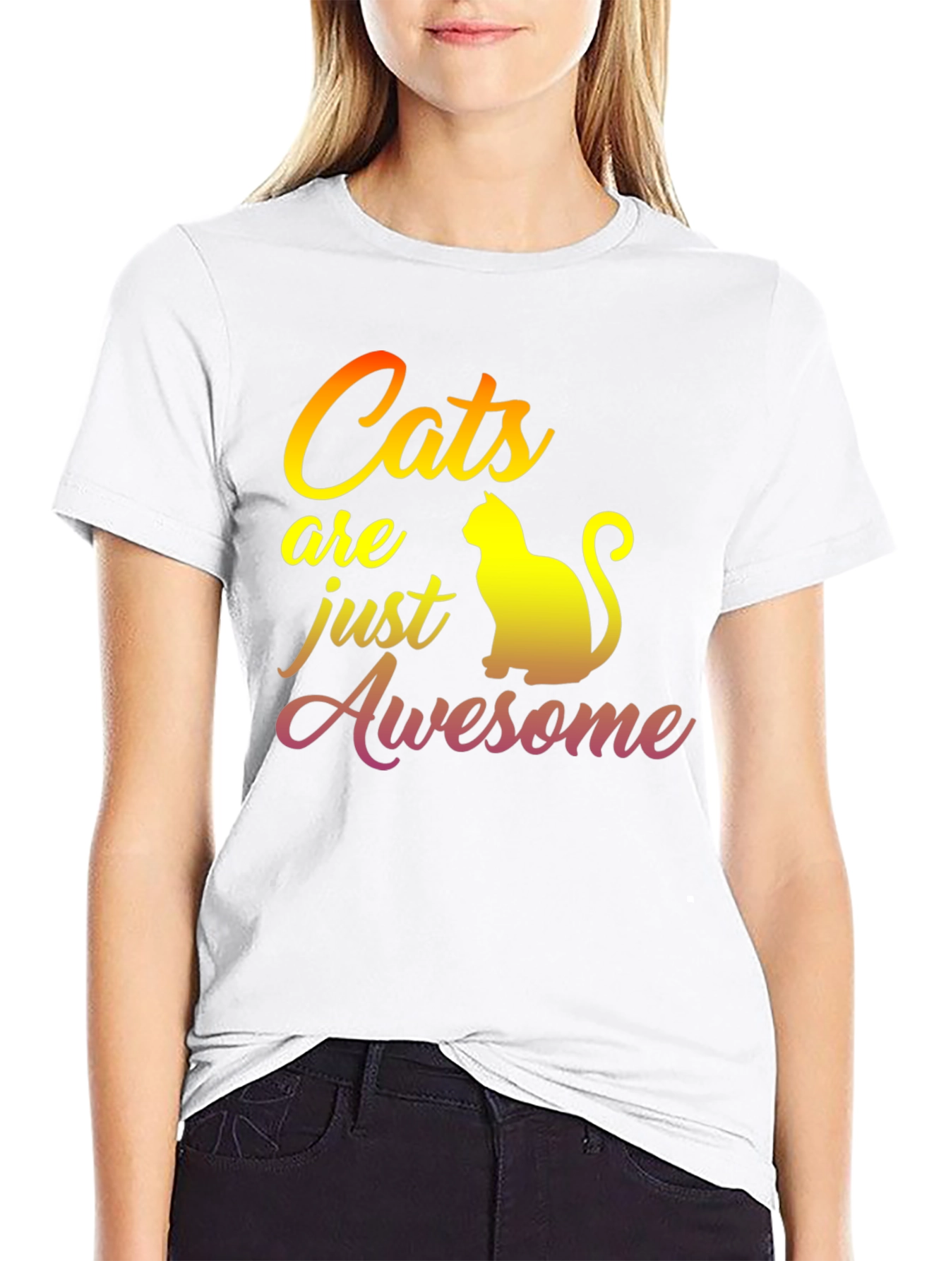 Cats Are Awesome Graphic T-Shirt