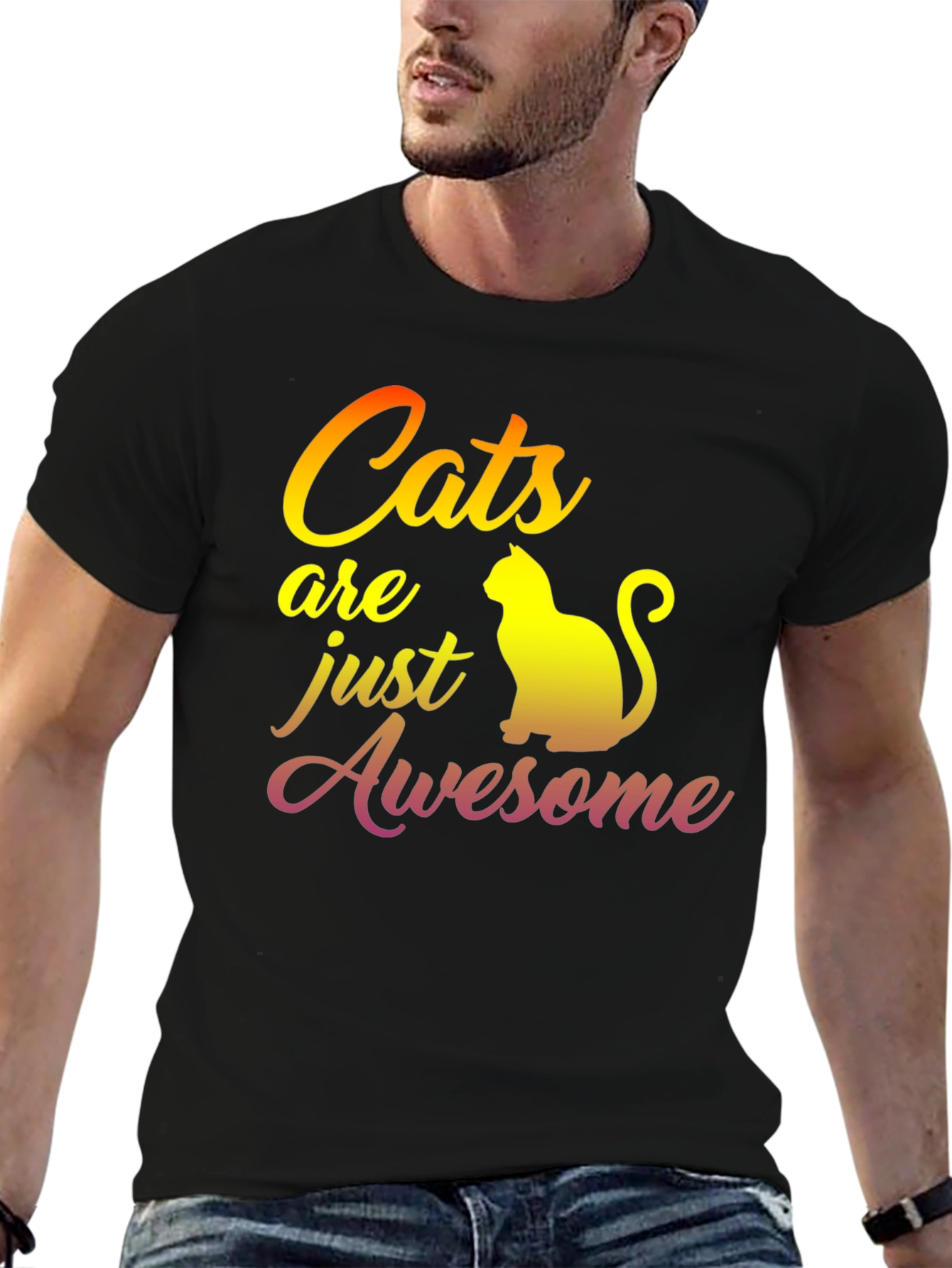 Cats Are Awesome Graphic T-Shirt