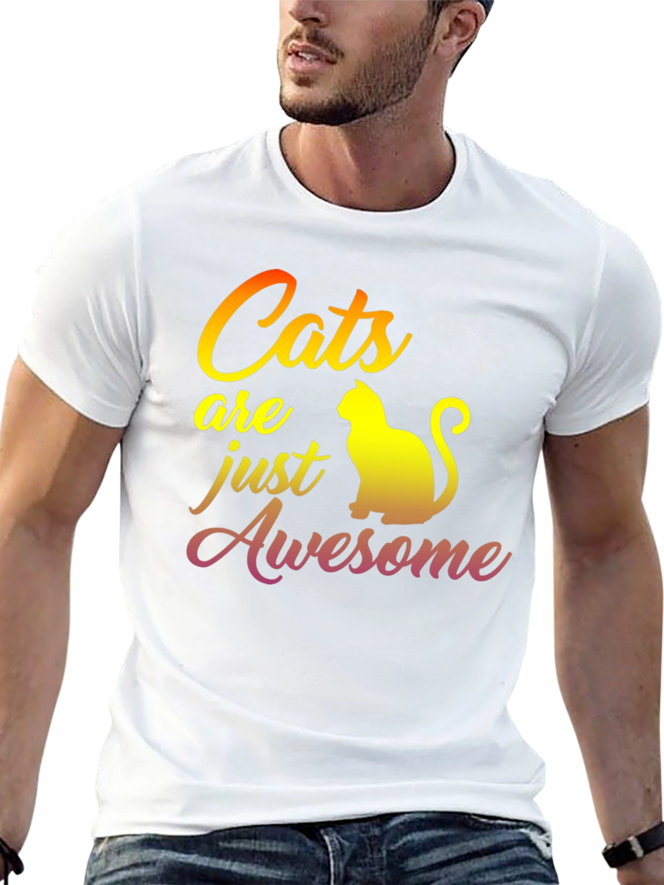 Cats Are Awesome Graphic T-Shirt