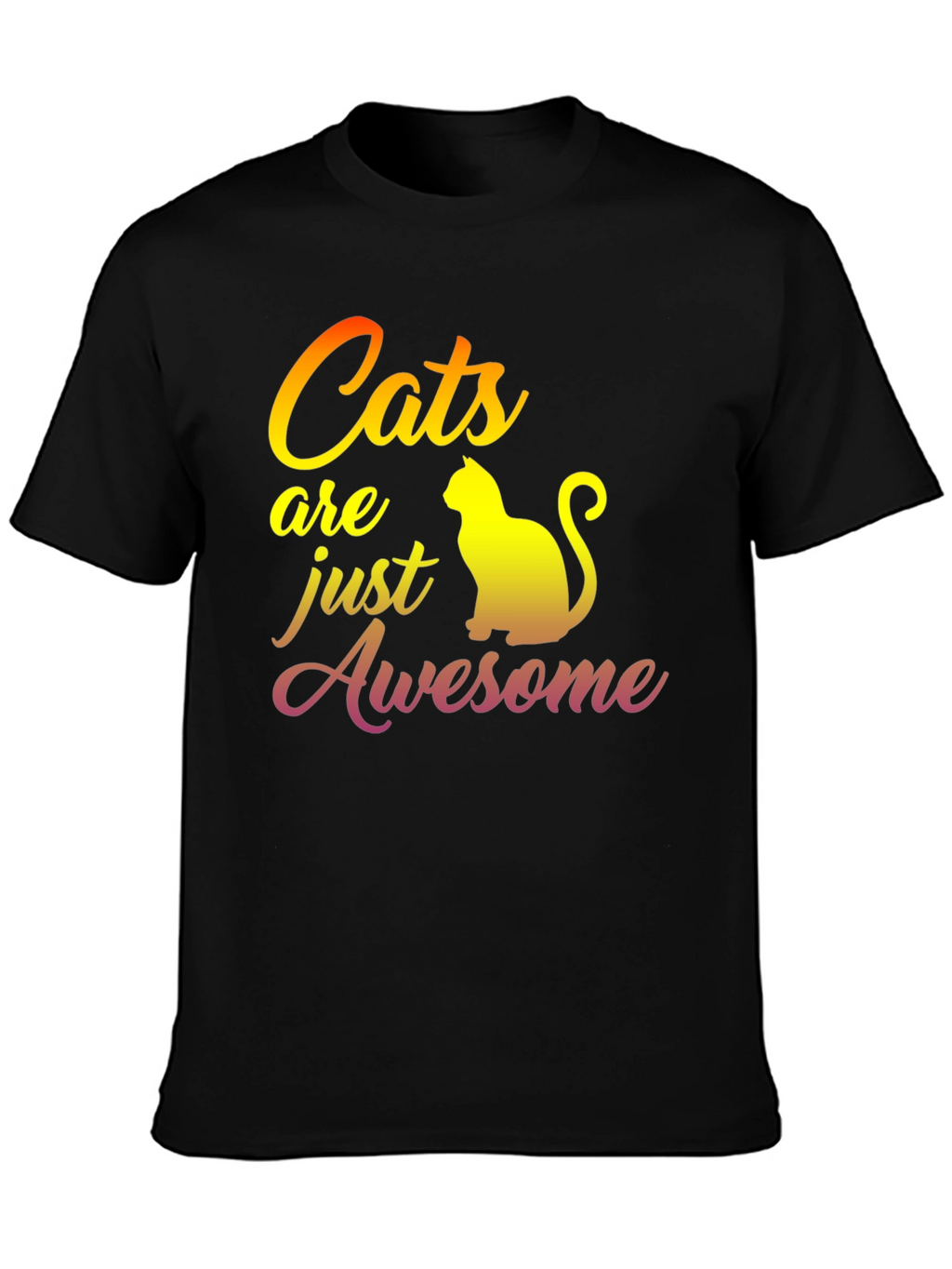 Cats Are Awesome Graphic T-Shirt