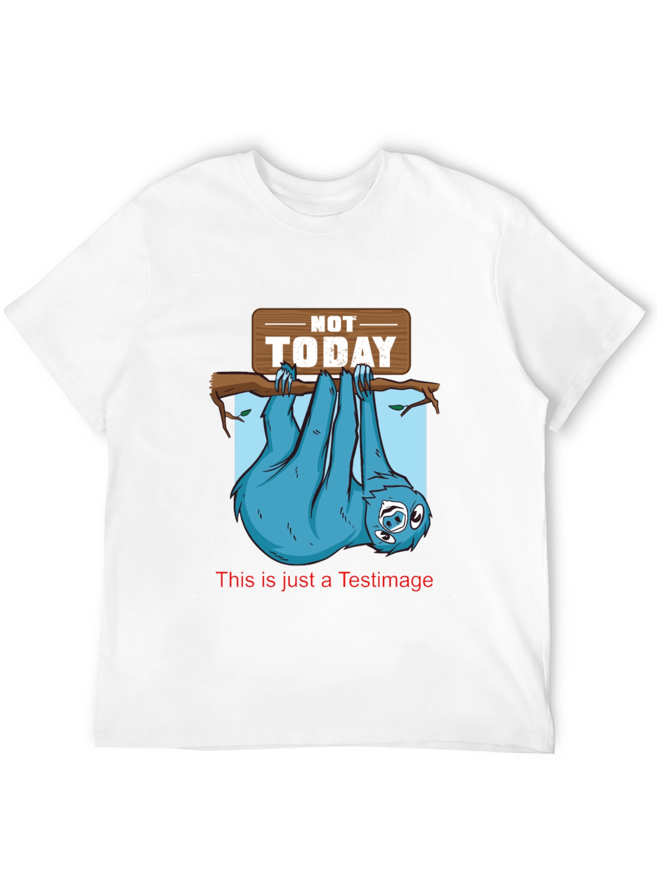 Funny Sloth Not Today Graphic T-Shirt