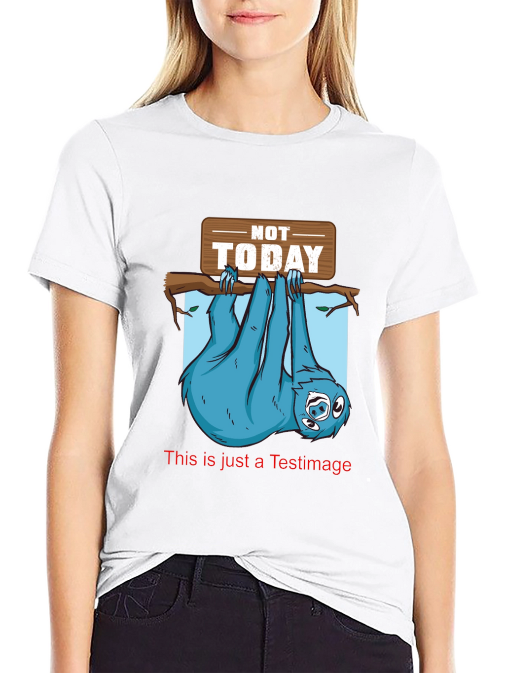 Funny Sloth Not Today Graphic T-Shirt