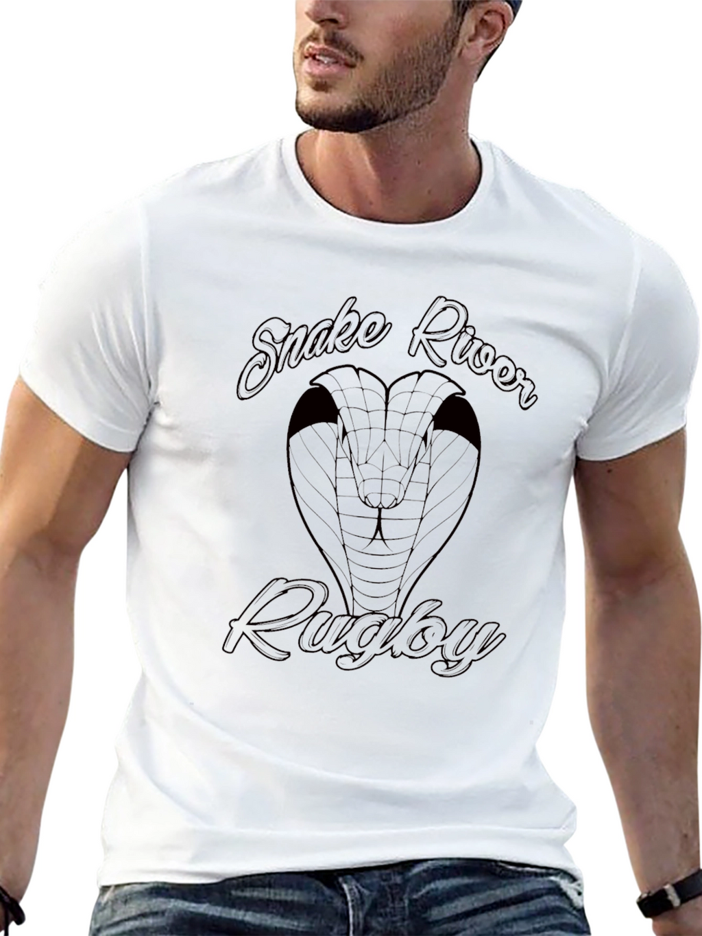 Snake River Rugby Graphic Tee - Black T-Shirt