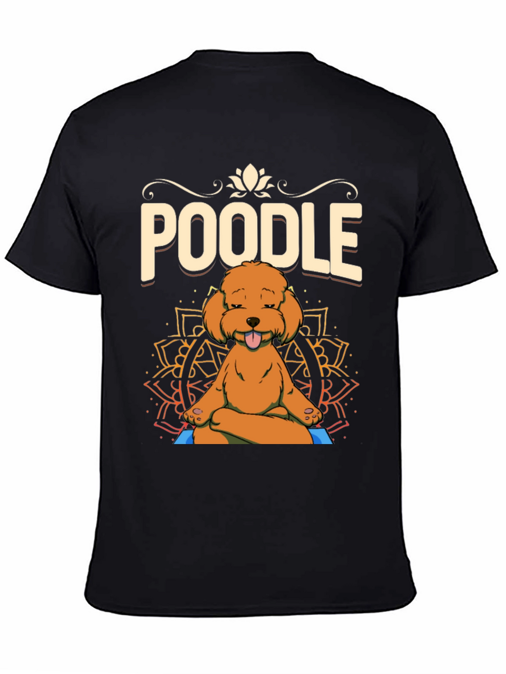 Yoga Poodle T-Shirt - Meditating Dog Design