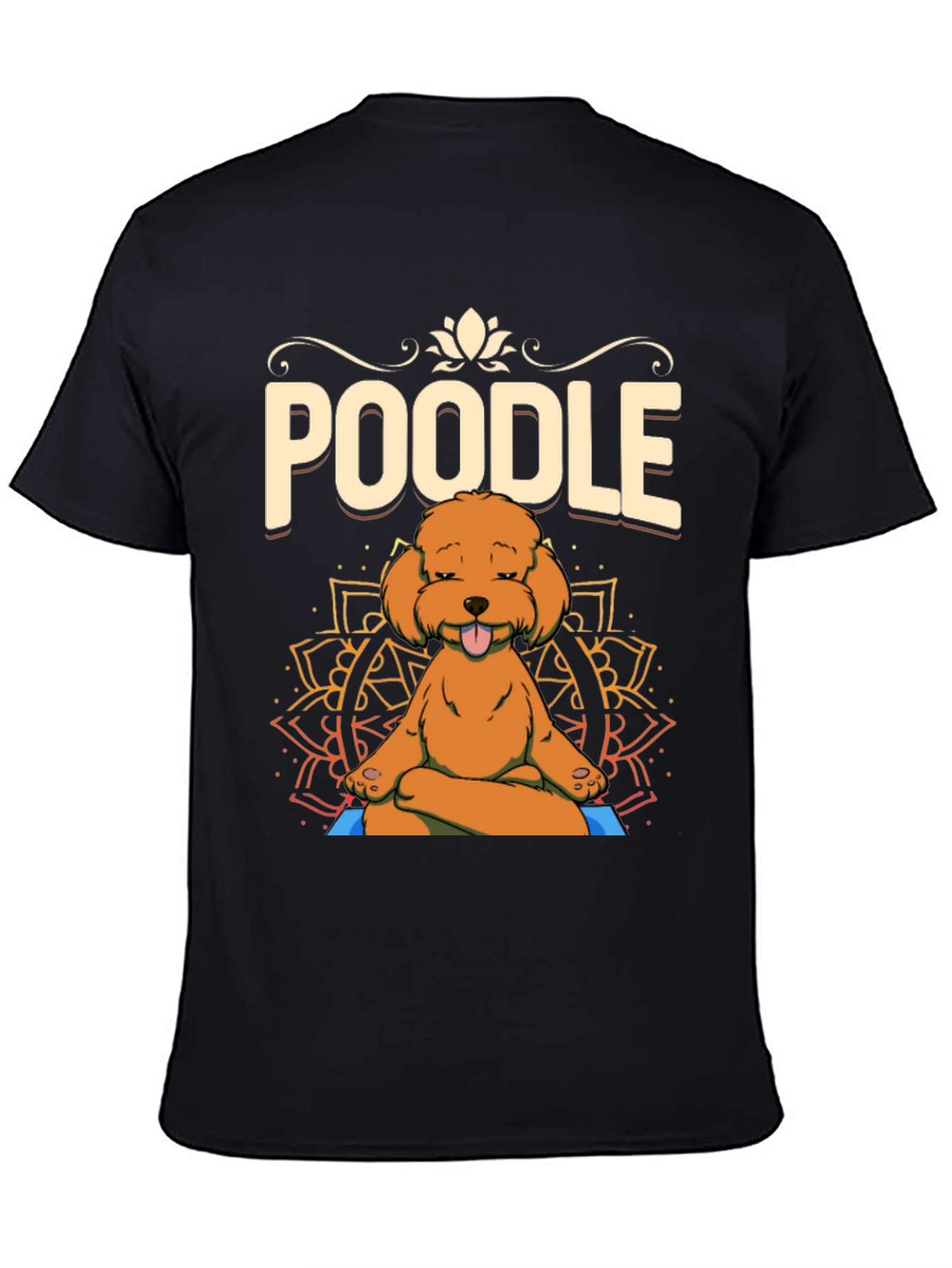 Yoga Poodle T-Shirt - Meditating Dog Design