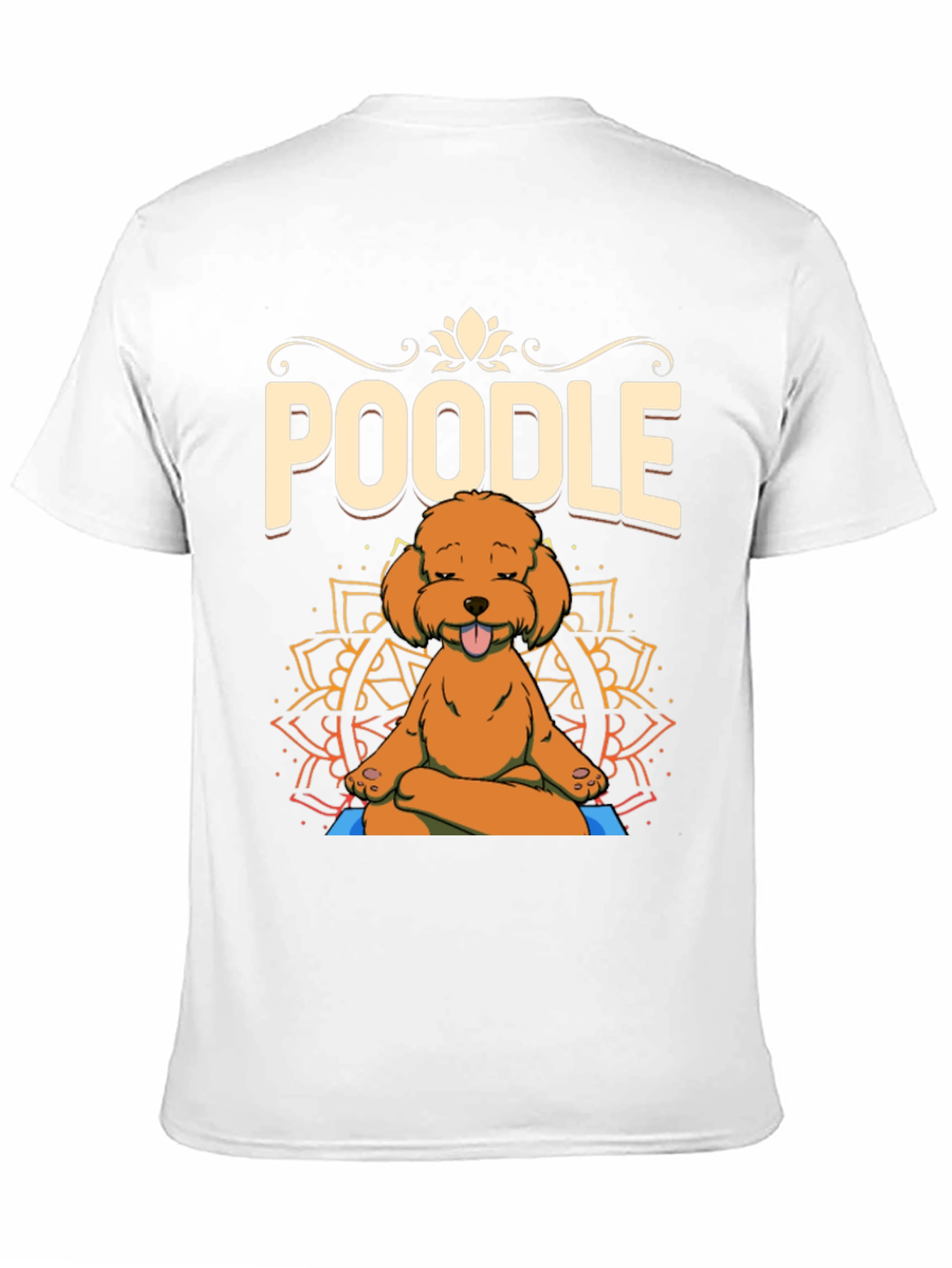 Yoga Poodle T-Shirt - Meditating Dog Design