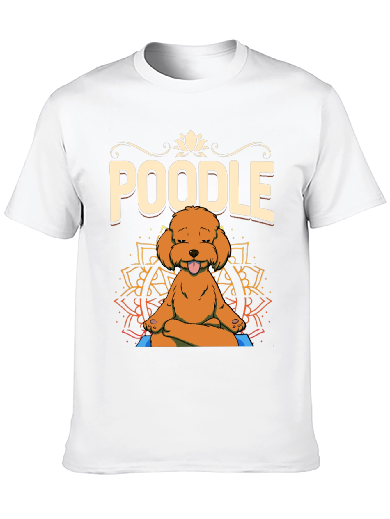 Yoga Poodle T-Shirt - Meditating Dog Design