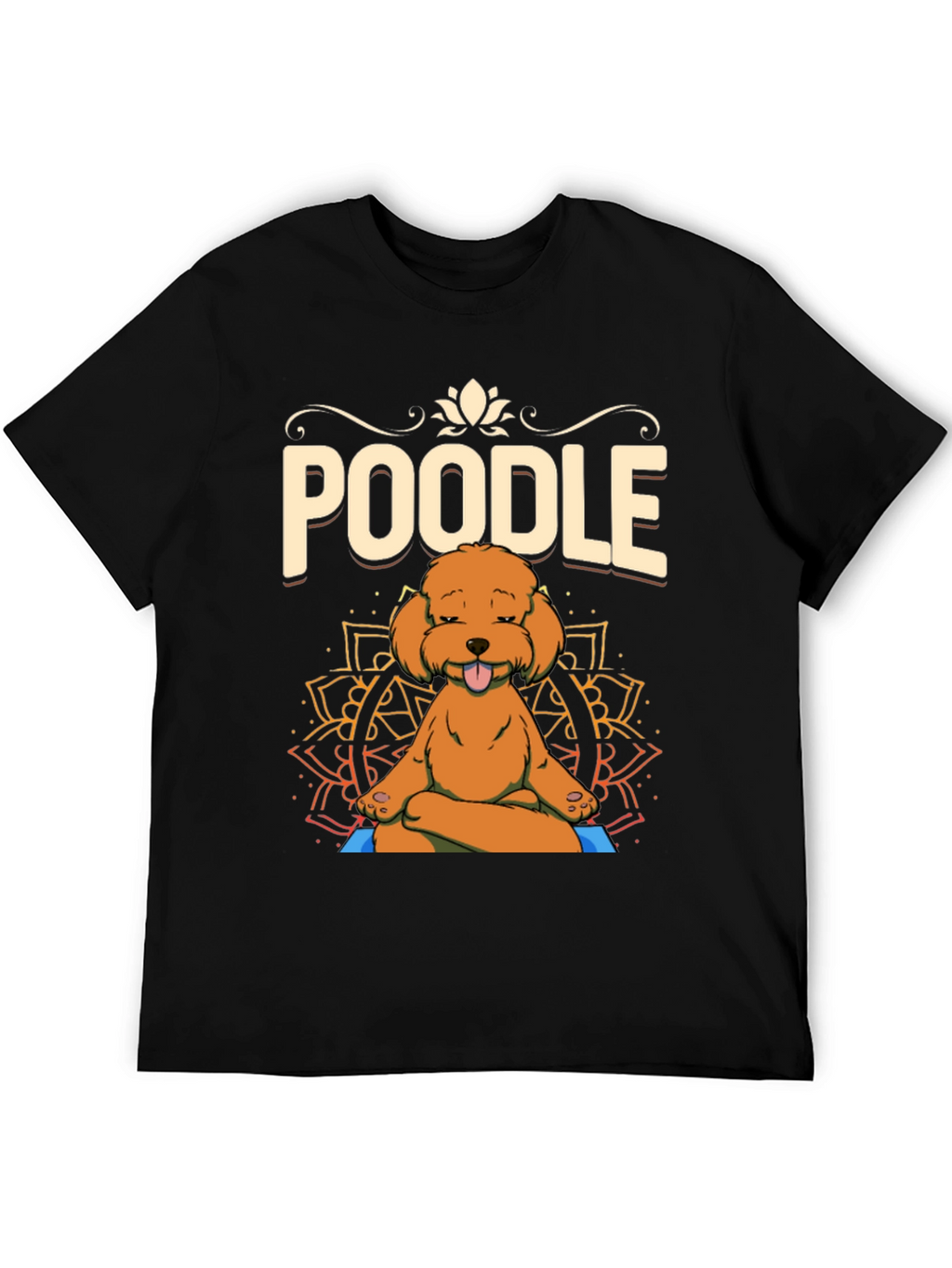 Yoga Poodle T-Shirt - Meditating Dog Design