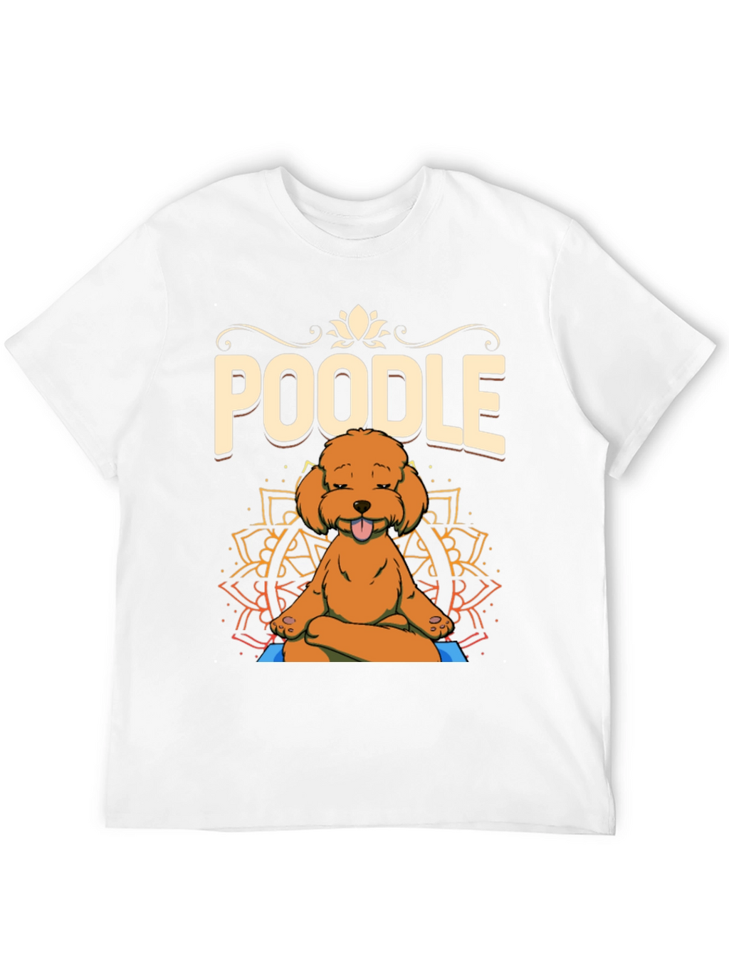 Yoga Poodle T-Shirt - Meditating Dog Design