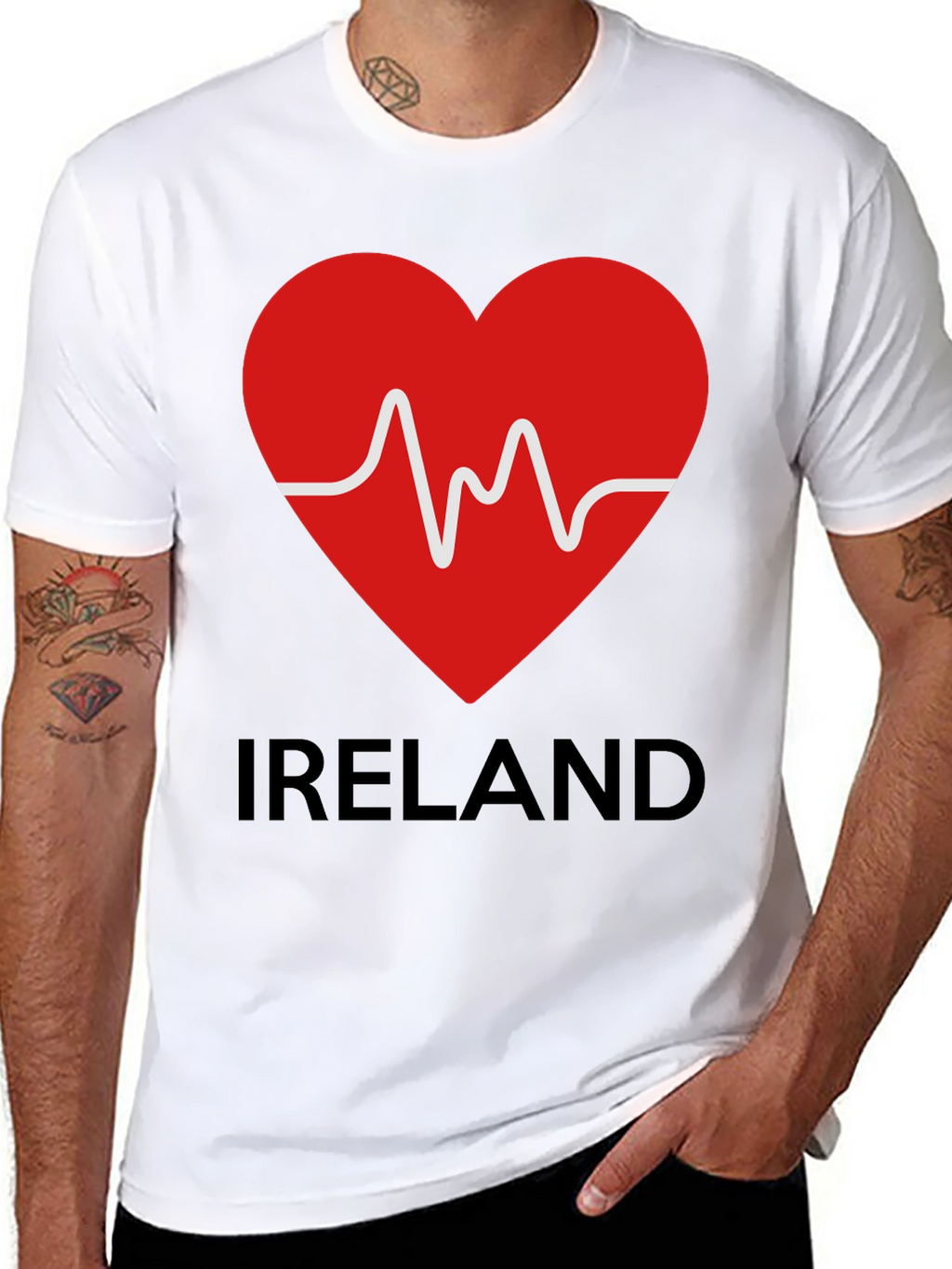 Ireland Heartbeat T-Shirt - Show Your Love!