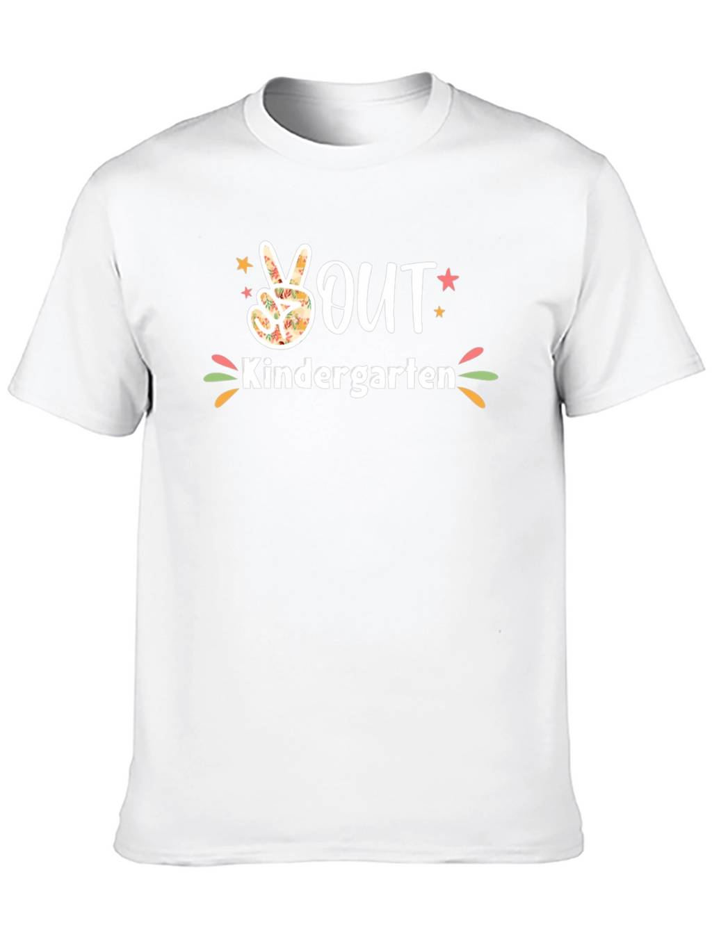 Peace Out Kindergarten Black T-Shirt