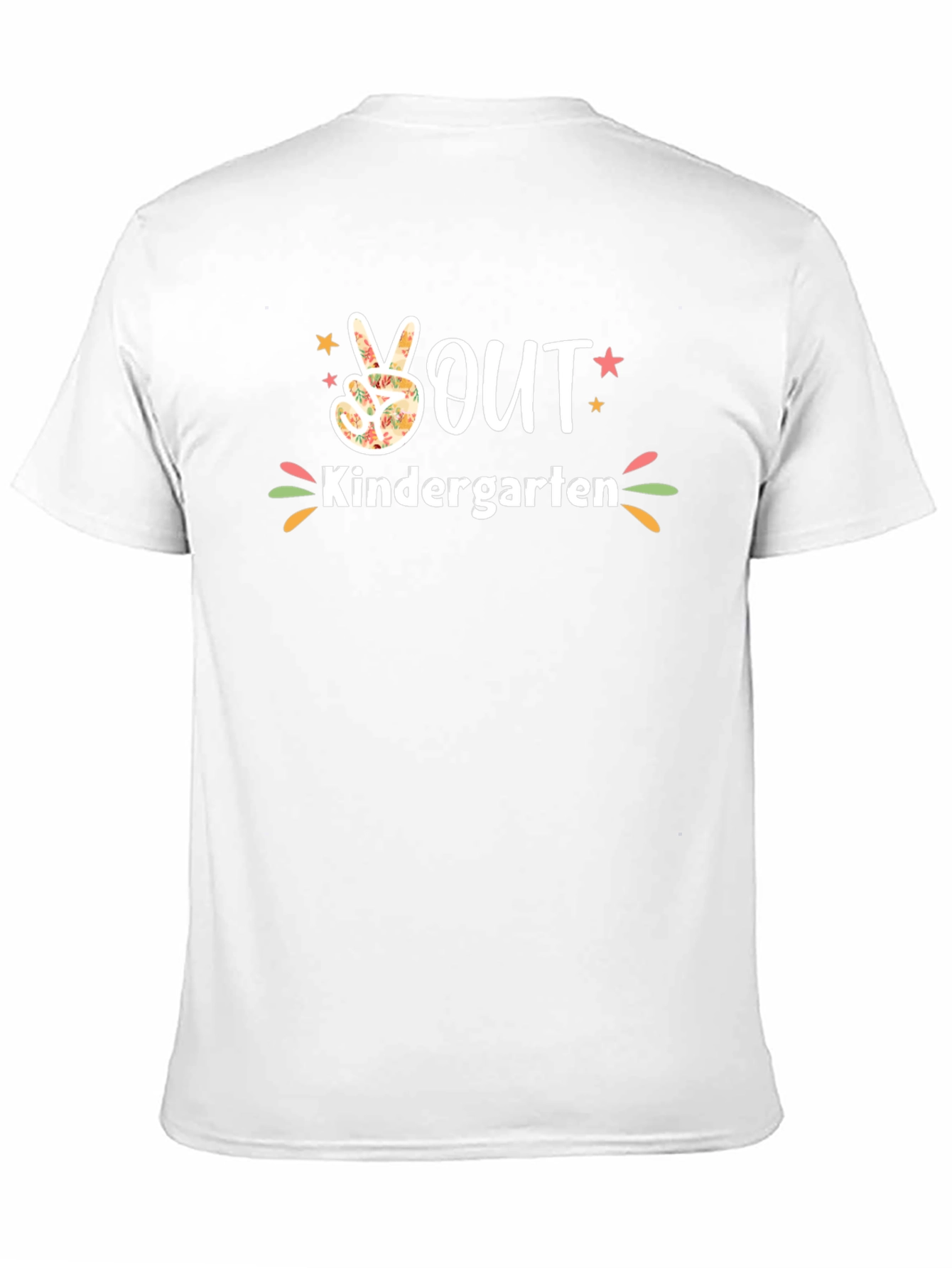 Peace Out Kindergarten Black T-Shirt