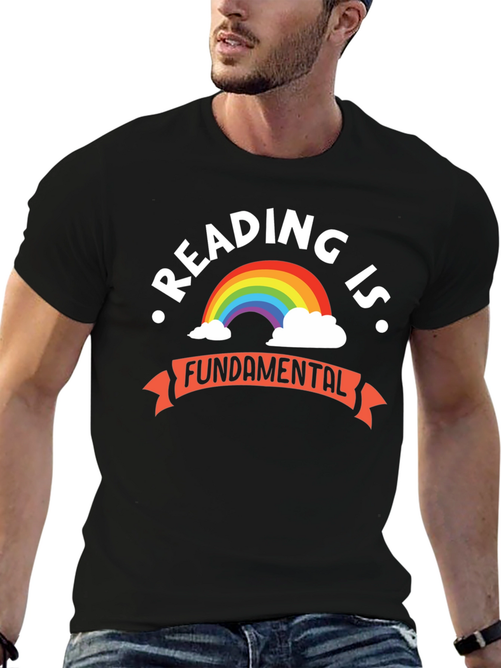 Reading Is Fundamental Rainbow Graphic Tee