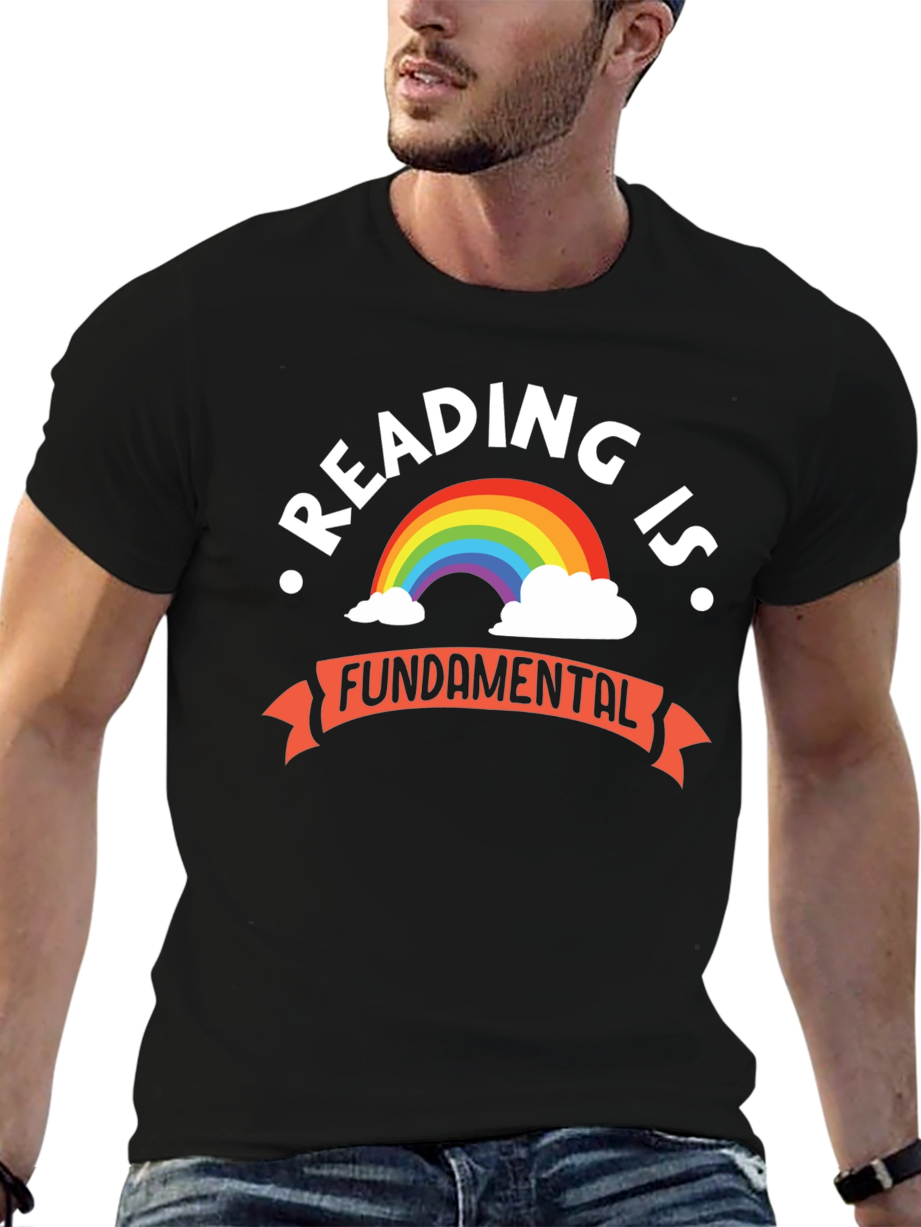 Reading Is Fundamental Rainbow Graphic Tee