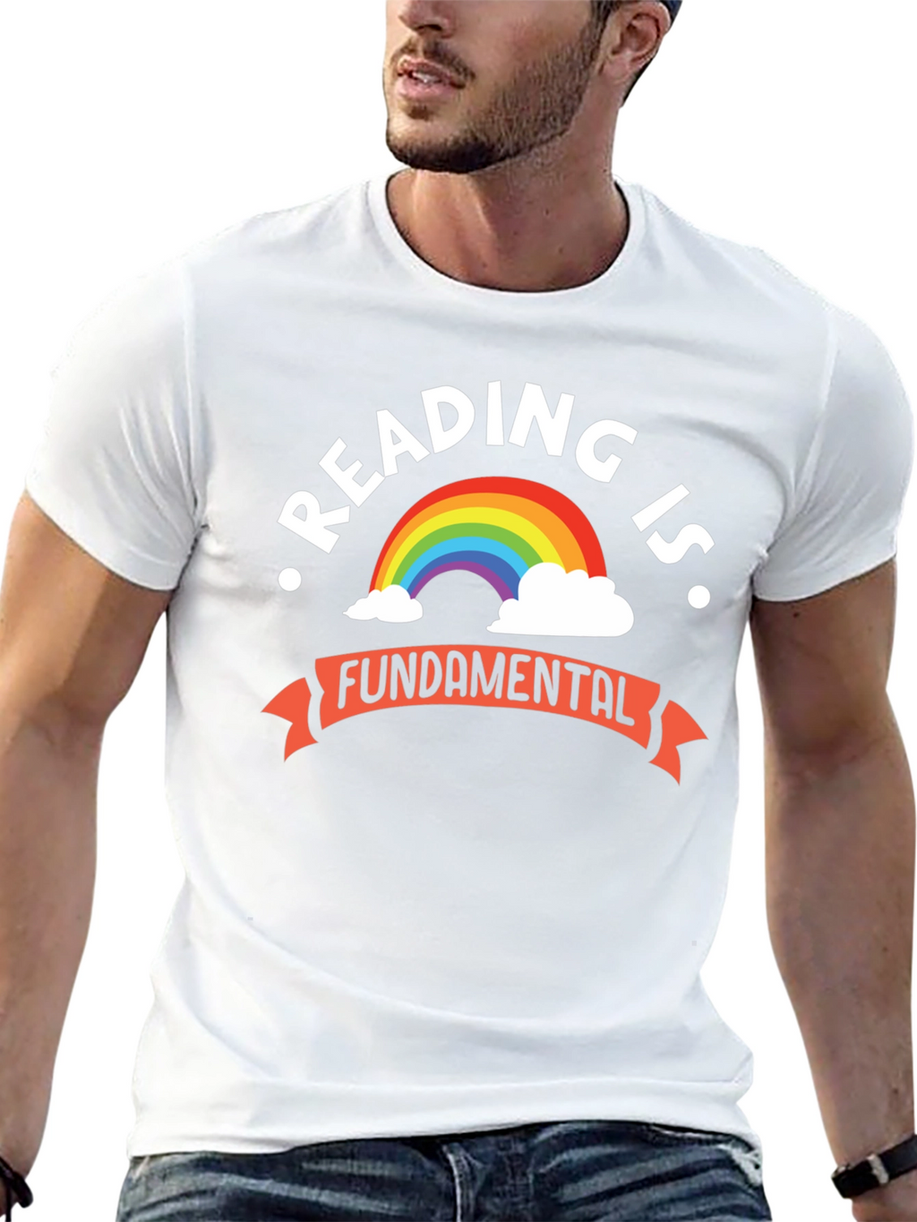 Reading Is Fundamental Rainbow Graphic Tee