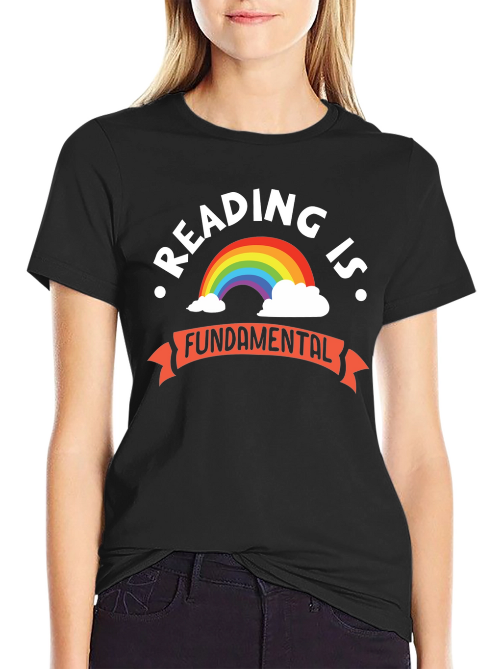 Reading Is Fundamental Rainbow Graphic Tee