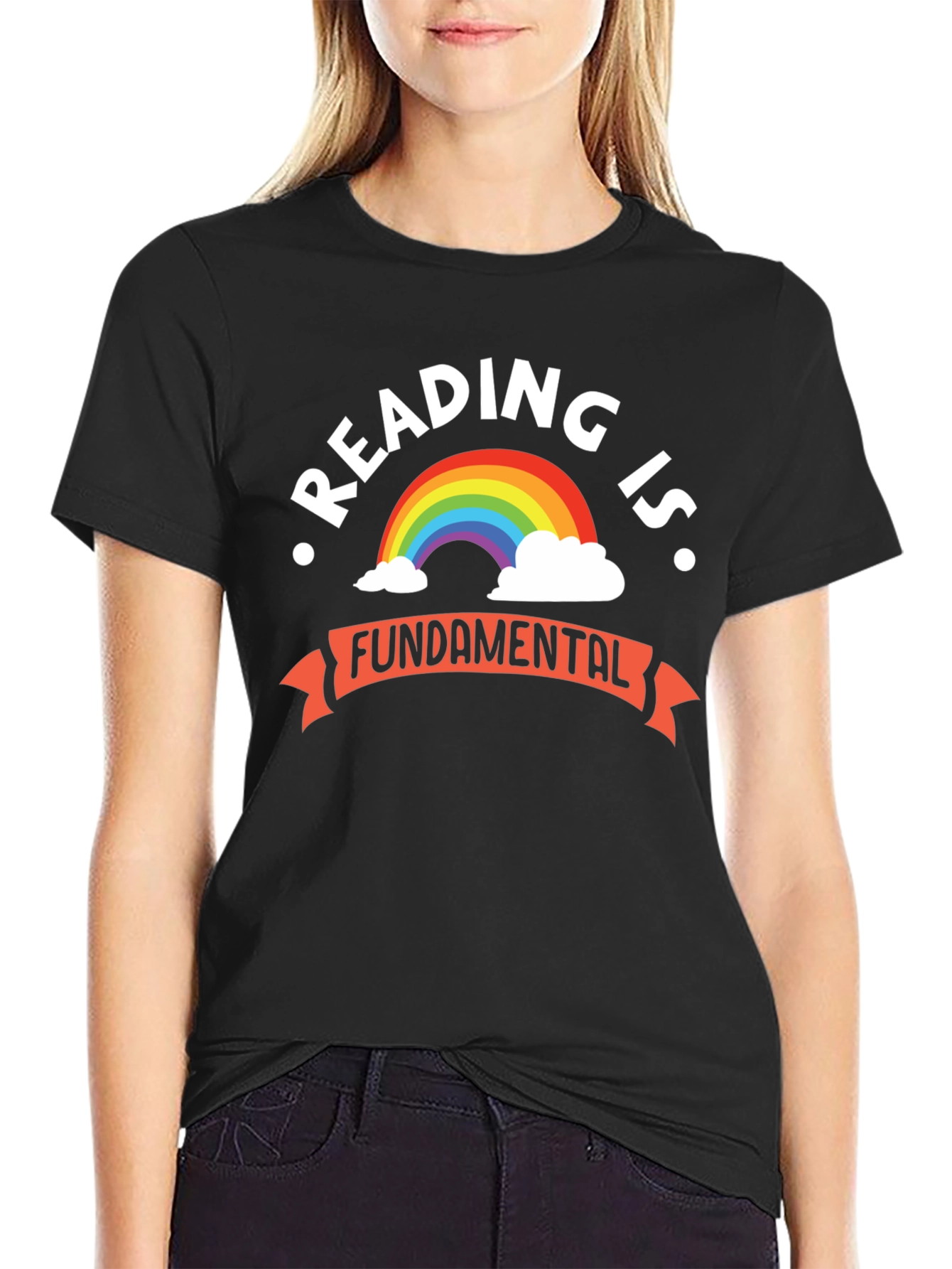 Reading Is Fundamental Rainbow Graphic Tee