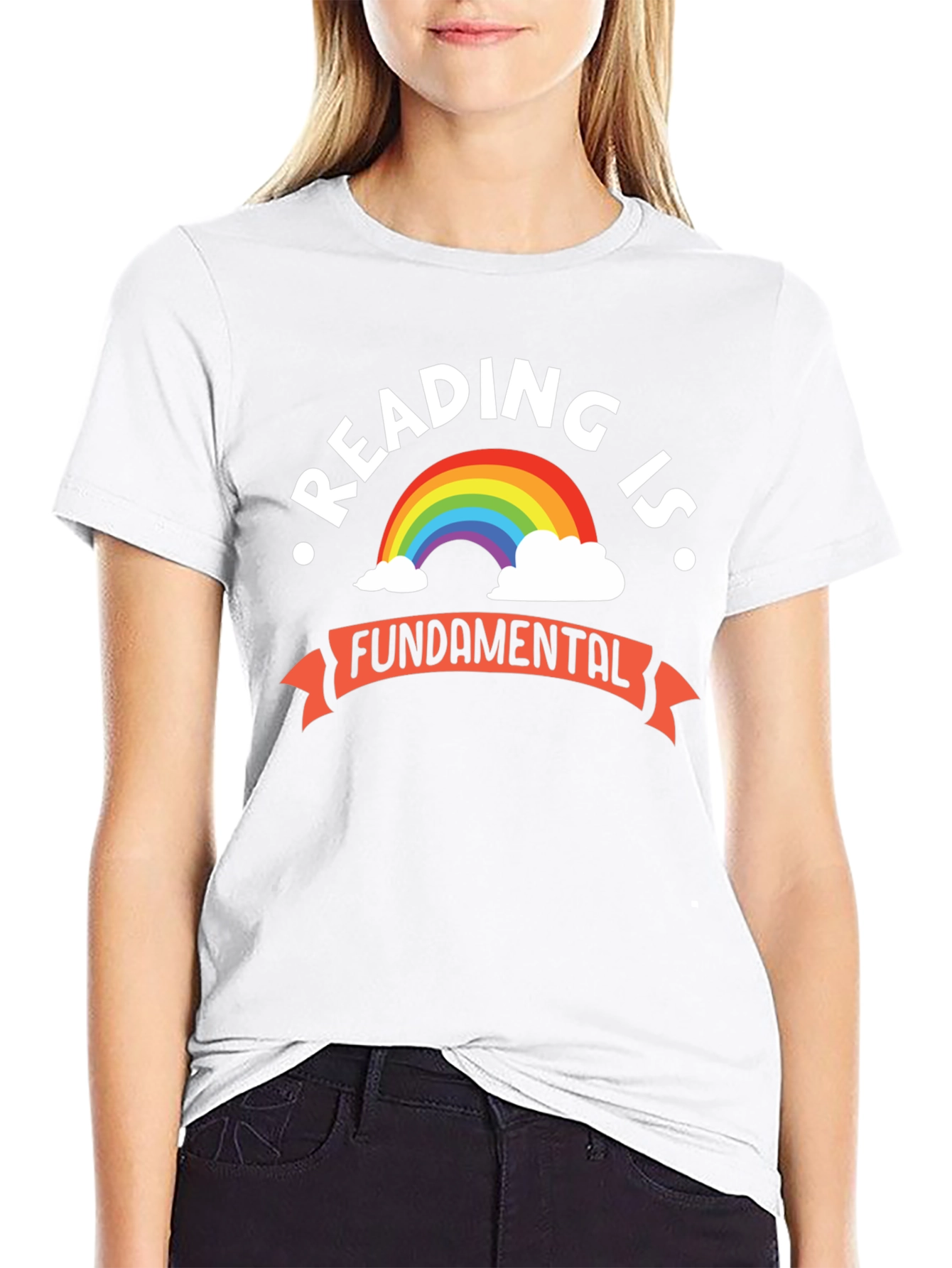 Reading Is Fundamental Rainbow Graphic Tee