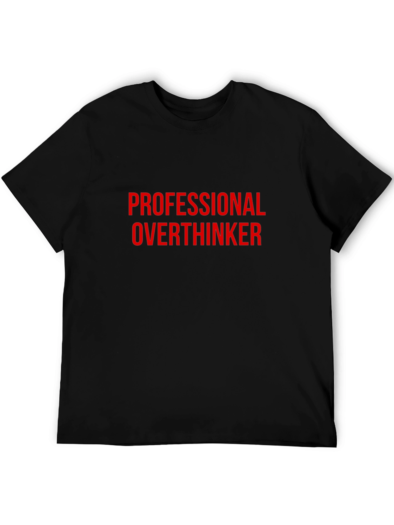 Professional Overthinker Graphic Tee - Black