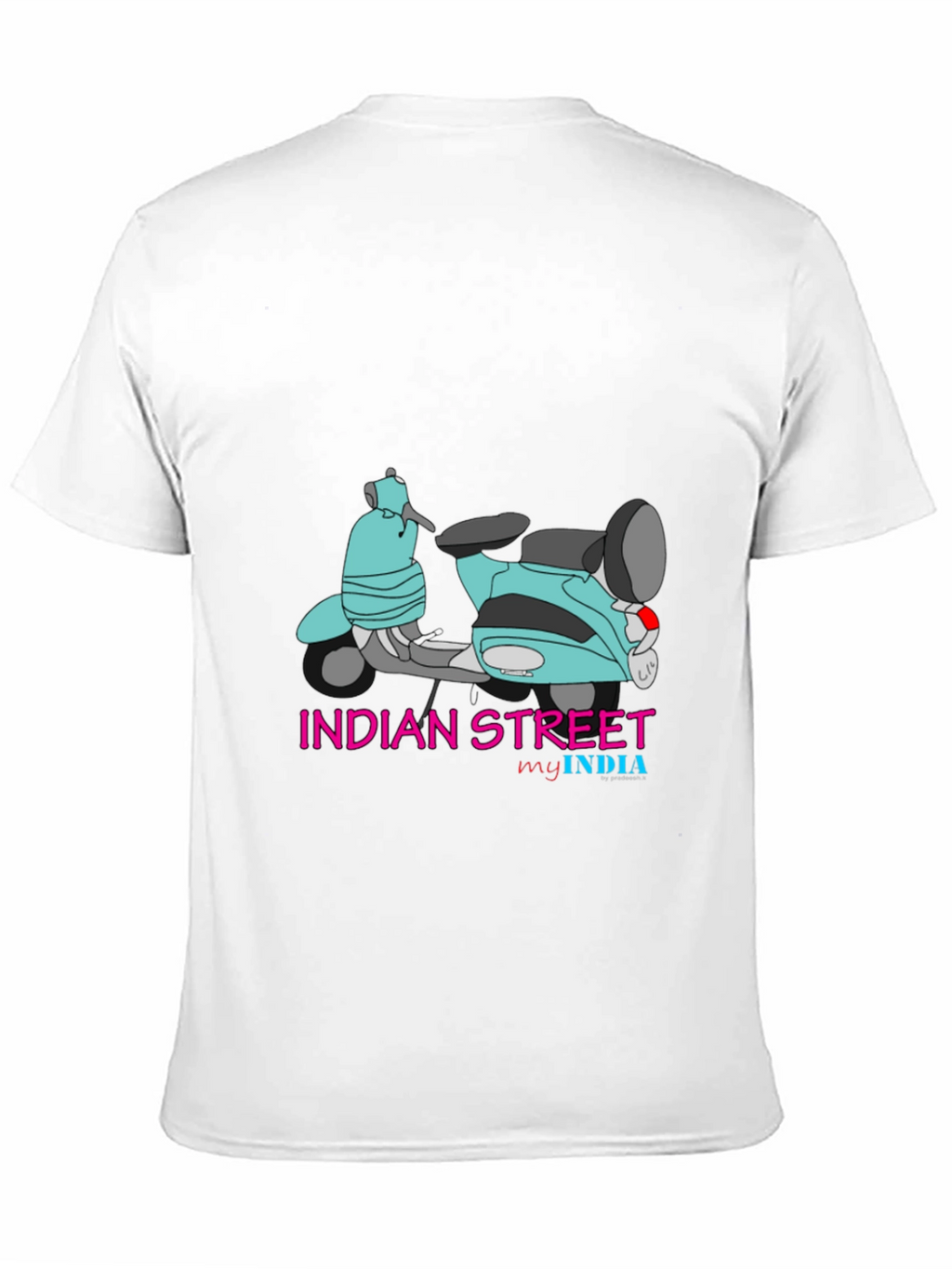 Indian Street Scooter Graphic T-Shirt - Stylish & Unique