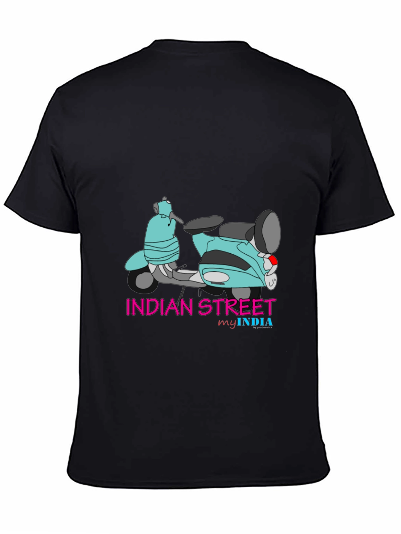 Indian Street Scooter Graphic T-Shirt - Stylish & Unique
