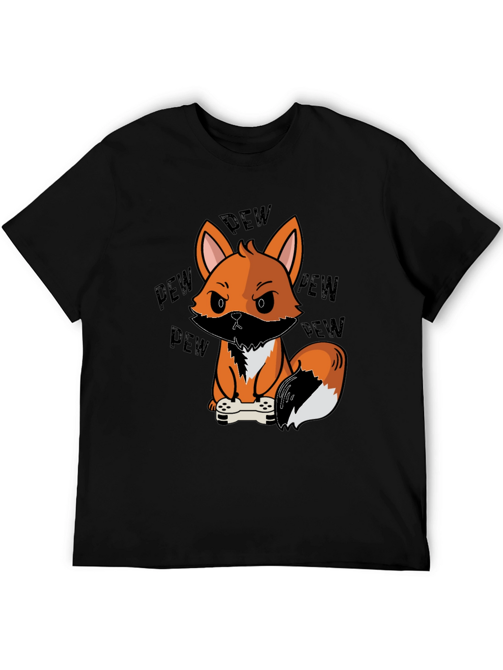 Gamer Fox Graphic T-Shirt