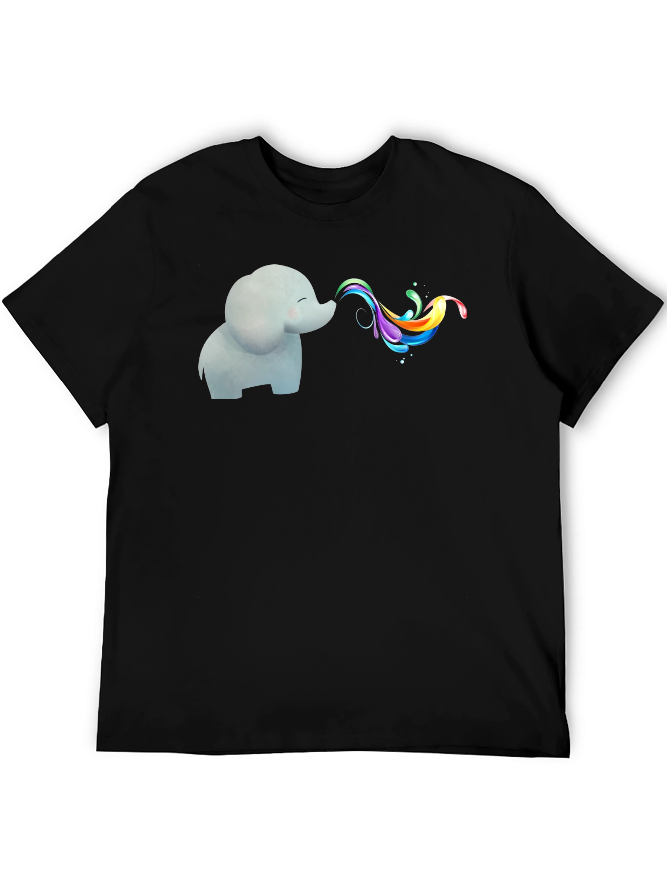 Elephant Rainbow T-Shirt - Whimsical Graphic Tee