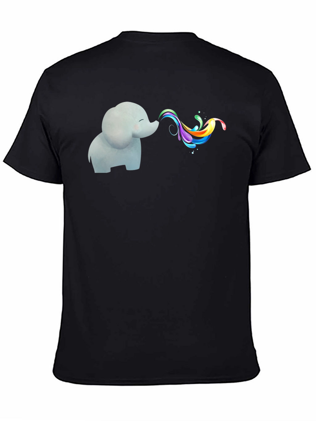 Elephant Rainbow T-Shirt - Whimsical Graphic Tee