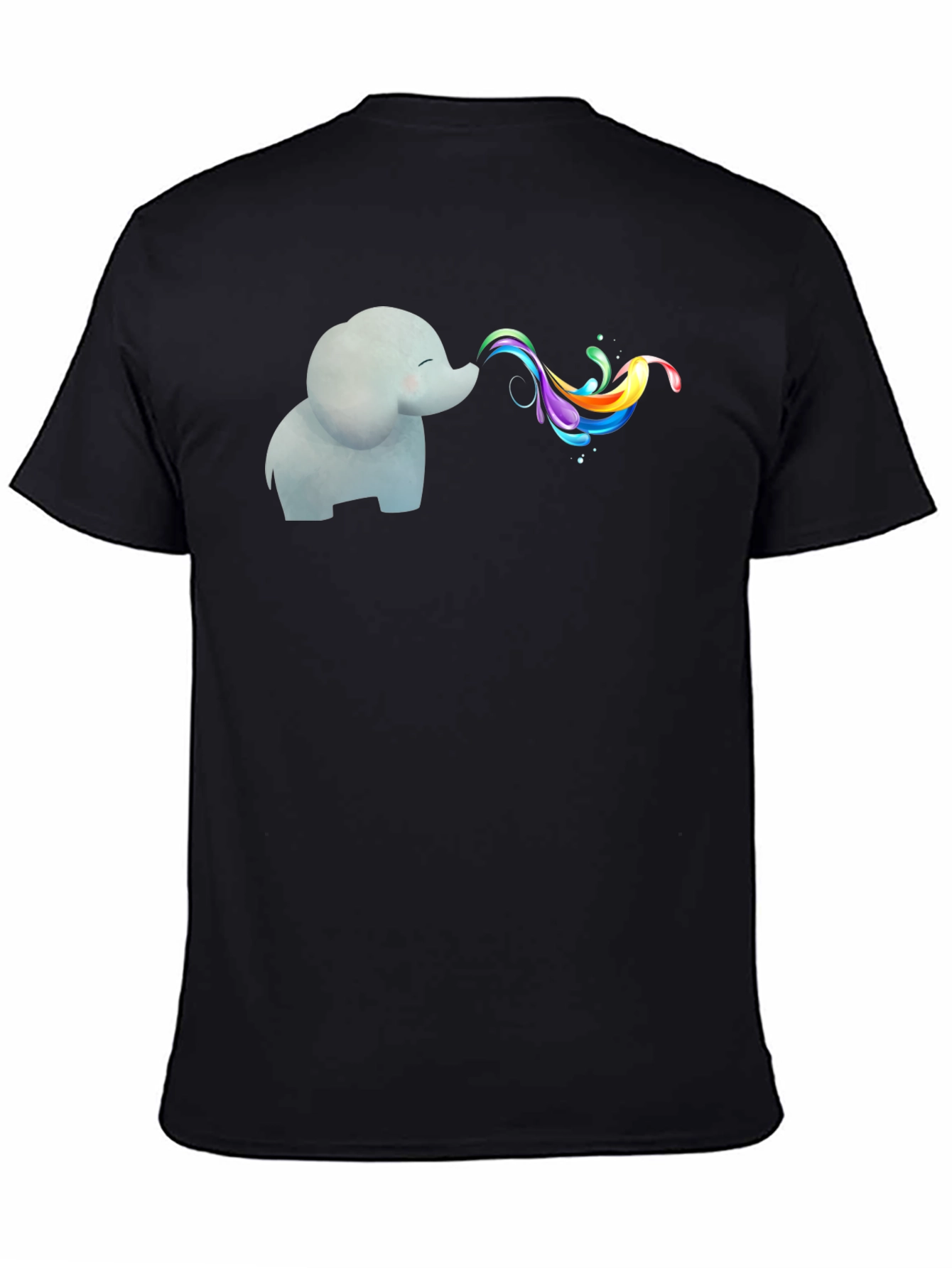 Elephant Rainbow T-Shirt - Whimsical Graphic Tee