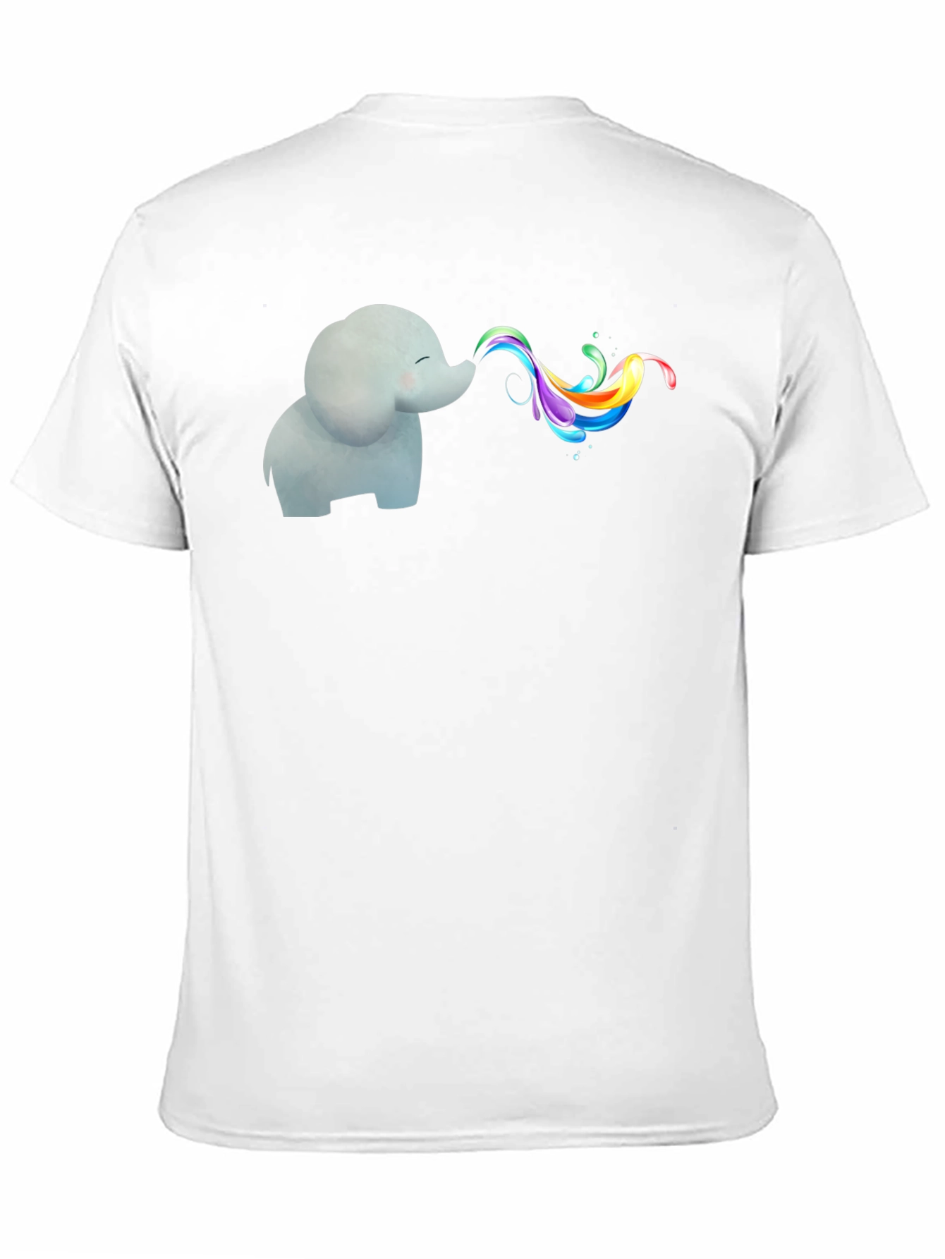 Elephant Rainbow T-Shirt - Whimsical Graphic Tee