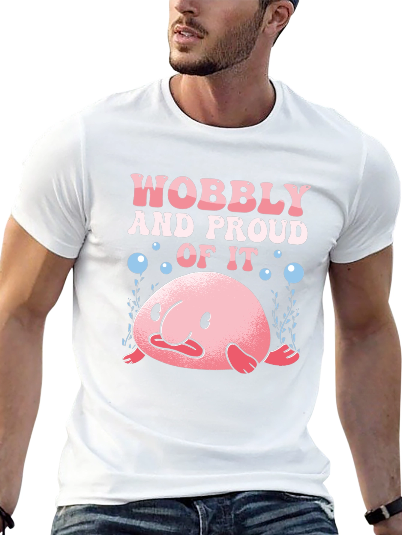 Wobbly and Proud Blobfish Graphic Tee