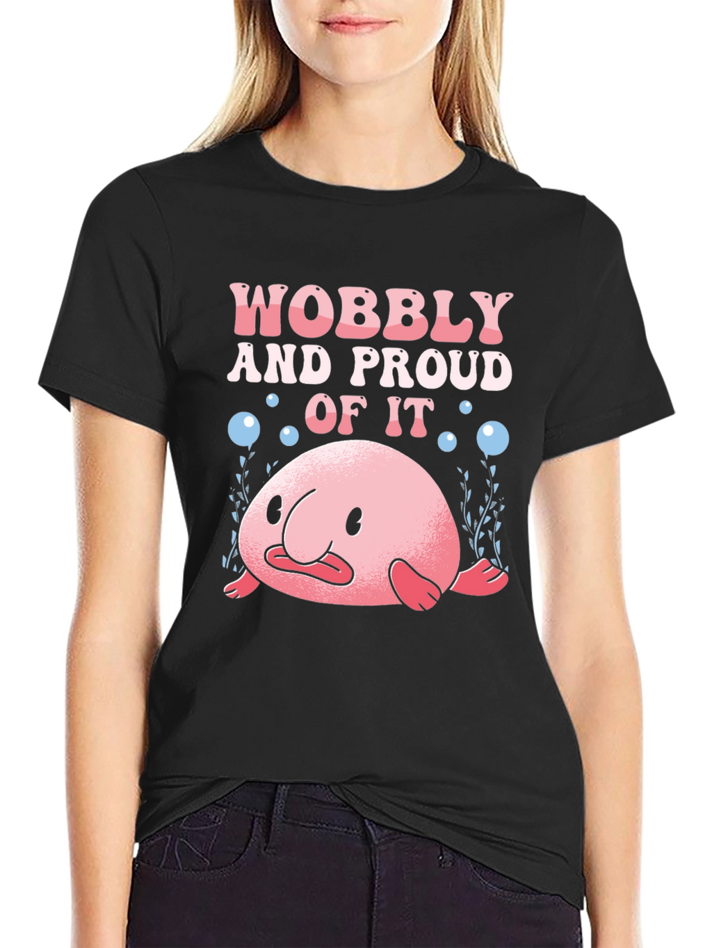 Wobbly and Proud Blobfish Graphic Tee