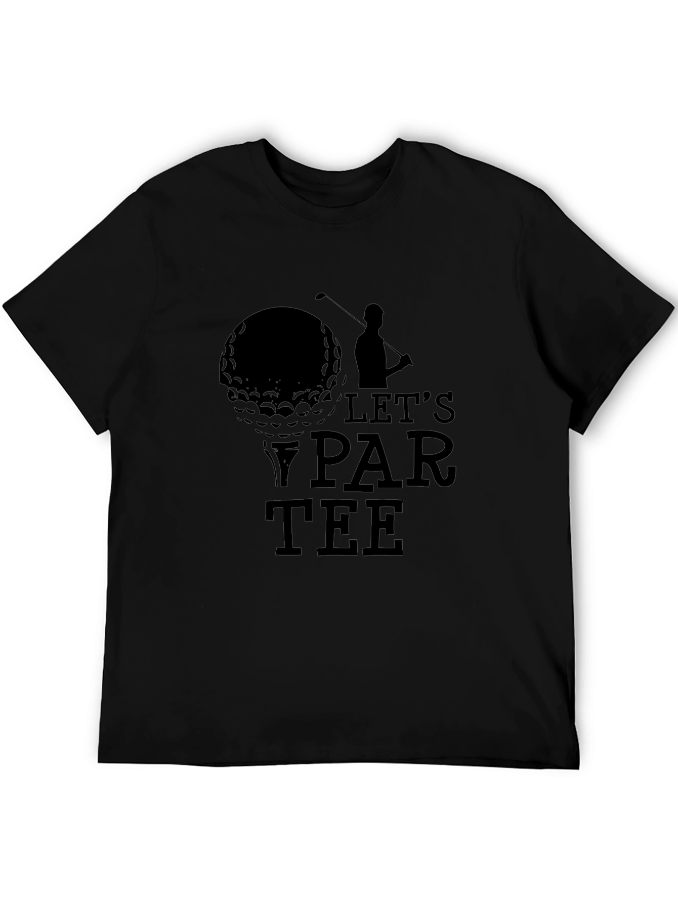 Lets Par-Tee Golf T-Shirt - Black