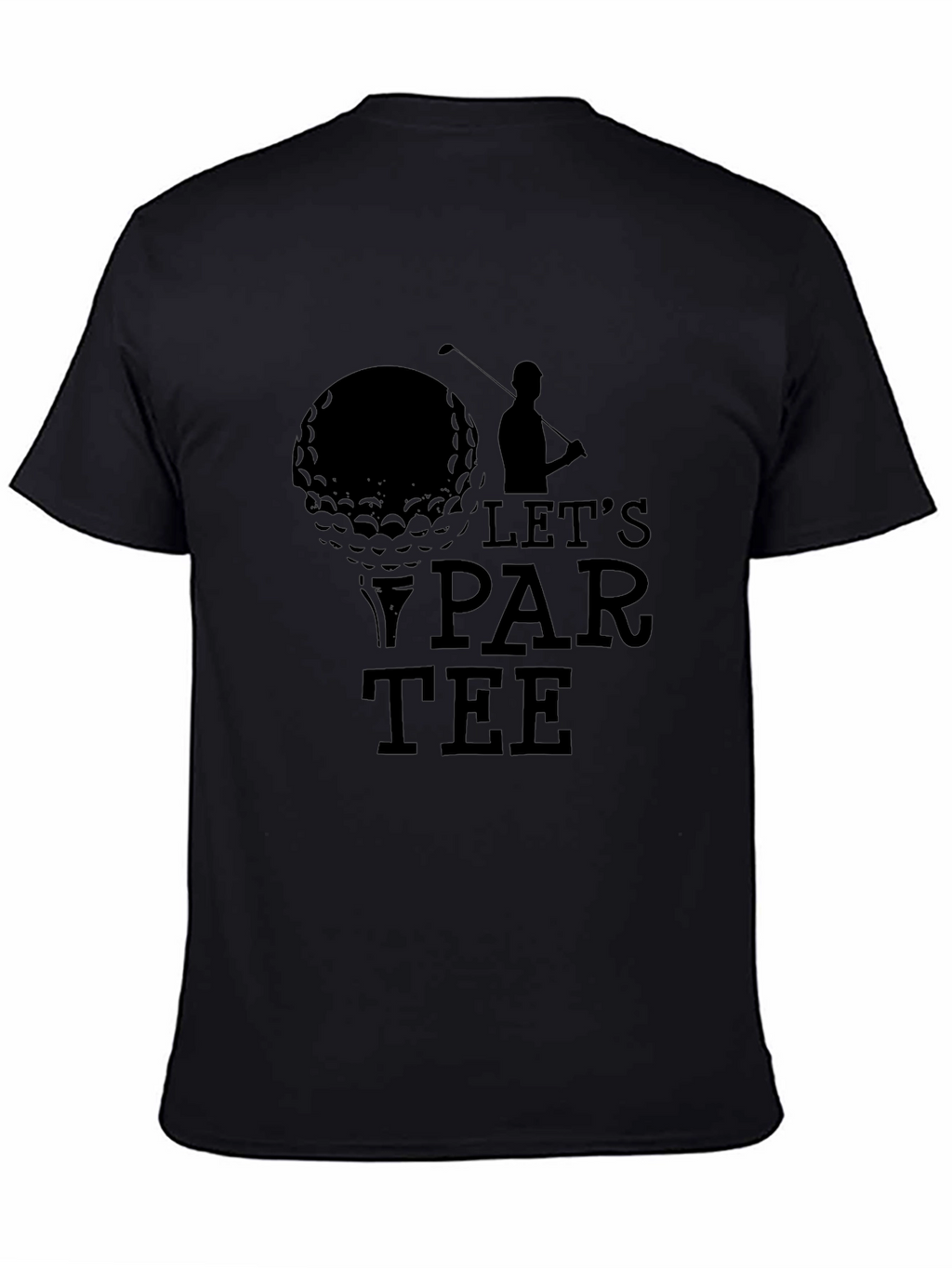 Lets Par-Tee Golf T-Shirt - Black