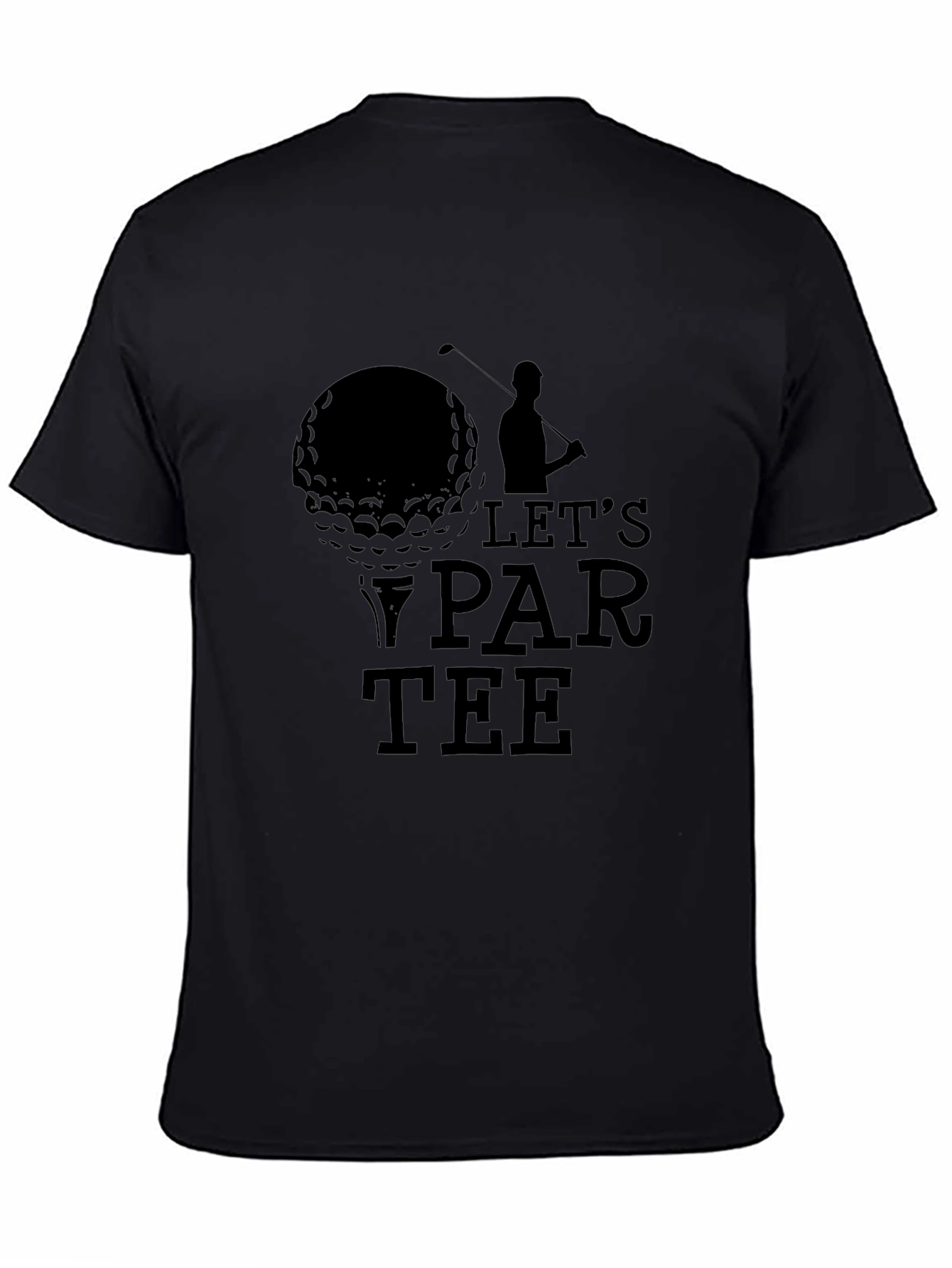 Lets Par-Tee Golf T-Shirt - Black