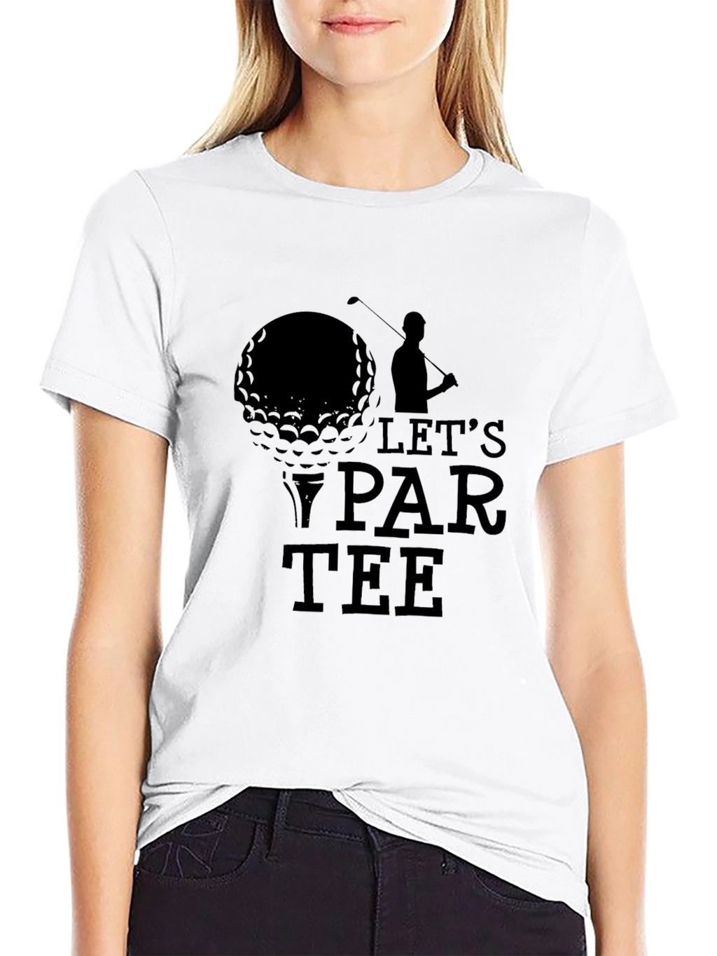 Lets Par-Tee Golf T-Shirt - Black