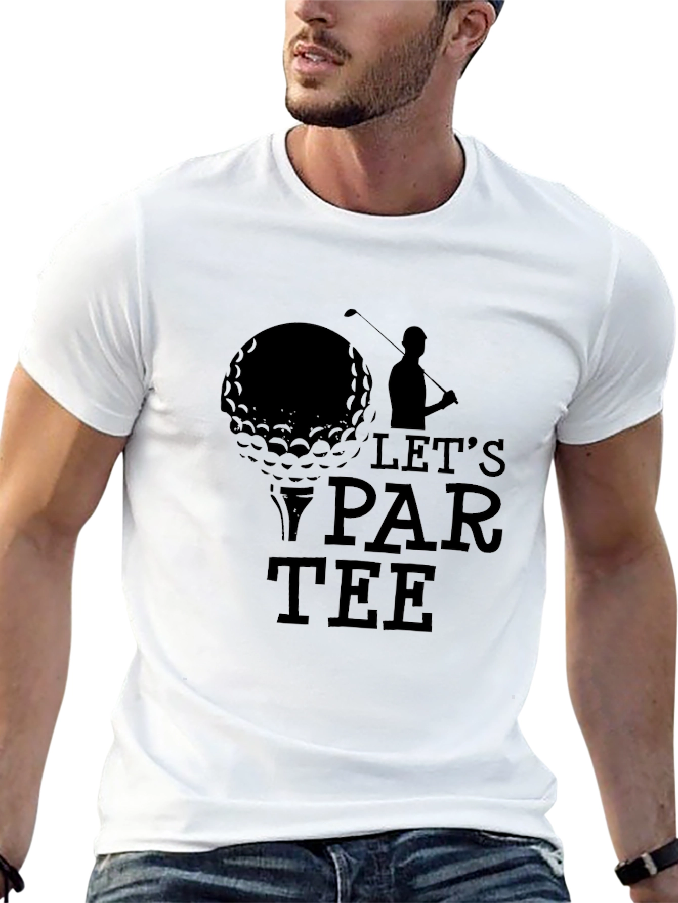 Lets Par-Tee Golf T-Shirt - Black