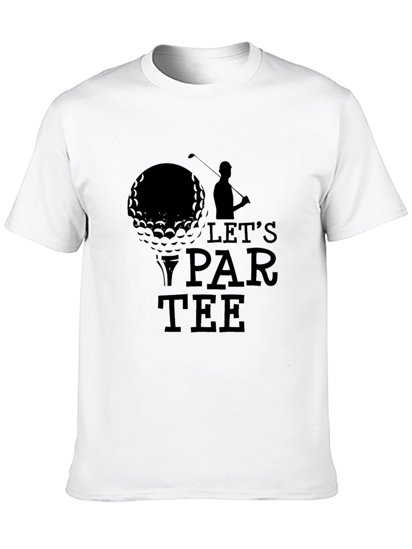 Lets Par-Tee Golf T-Shirt - Black