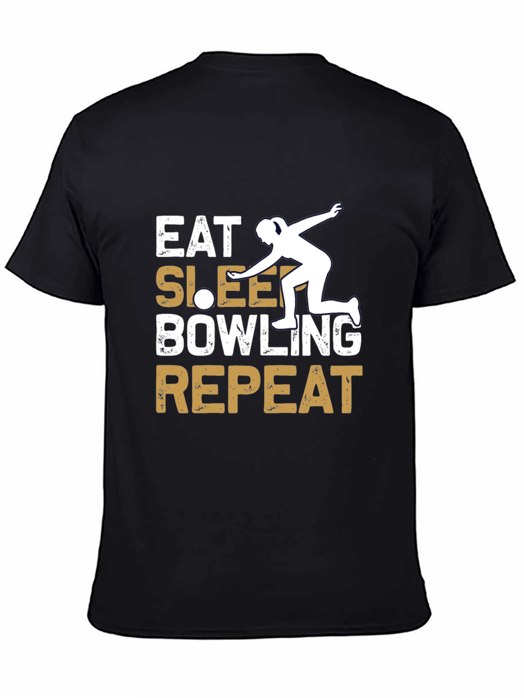 Eat Sleep Bowling Repeat Graphic Tee