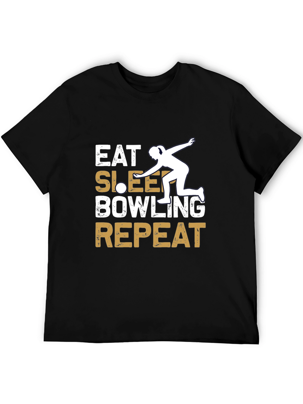Eat Sleep Bowling Repeat Graphic Tee